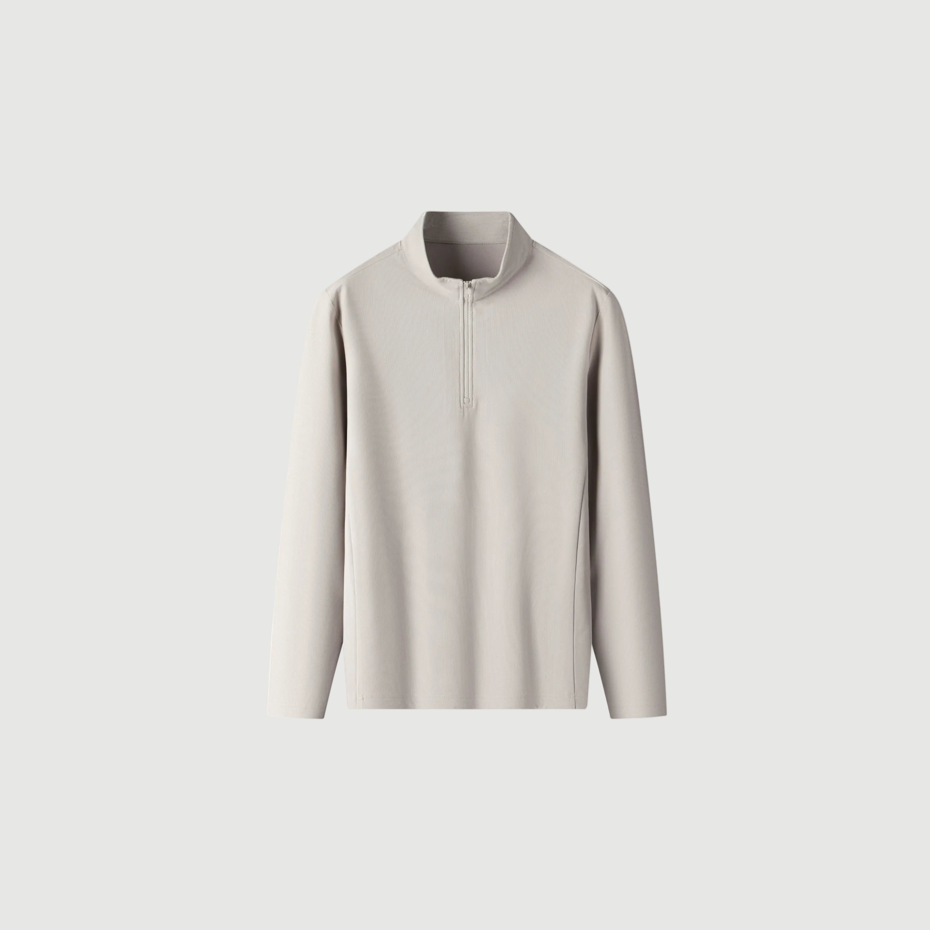 the aron zipped pull beige