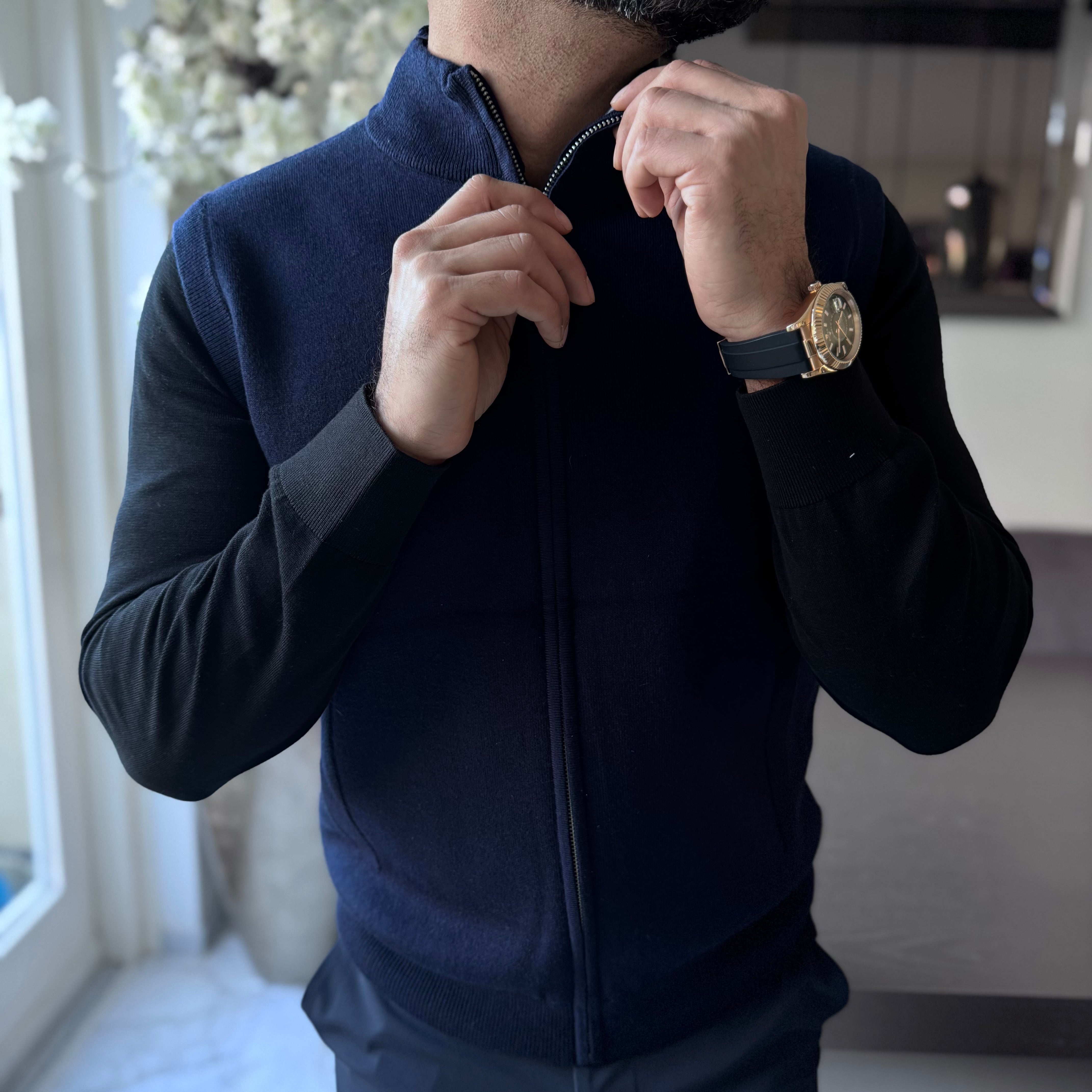 the rizzo vest dark blu