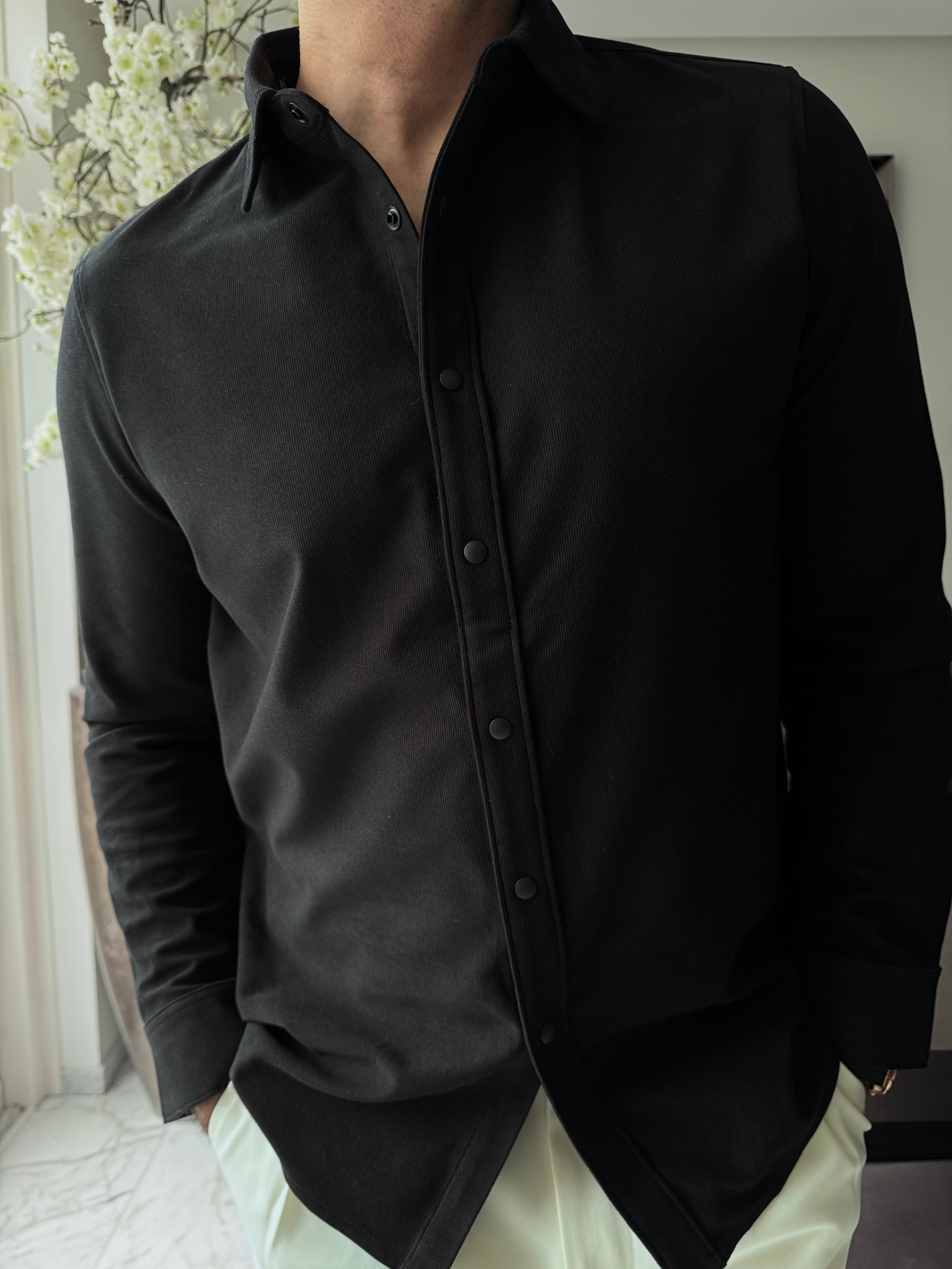 The david overshirt black