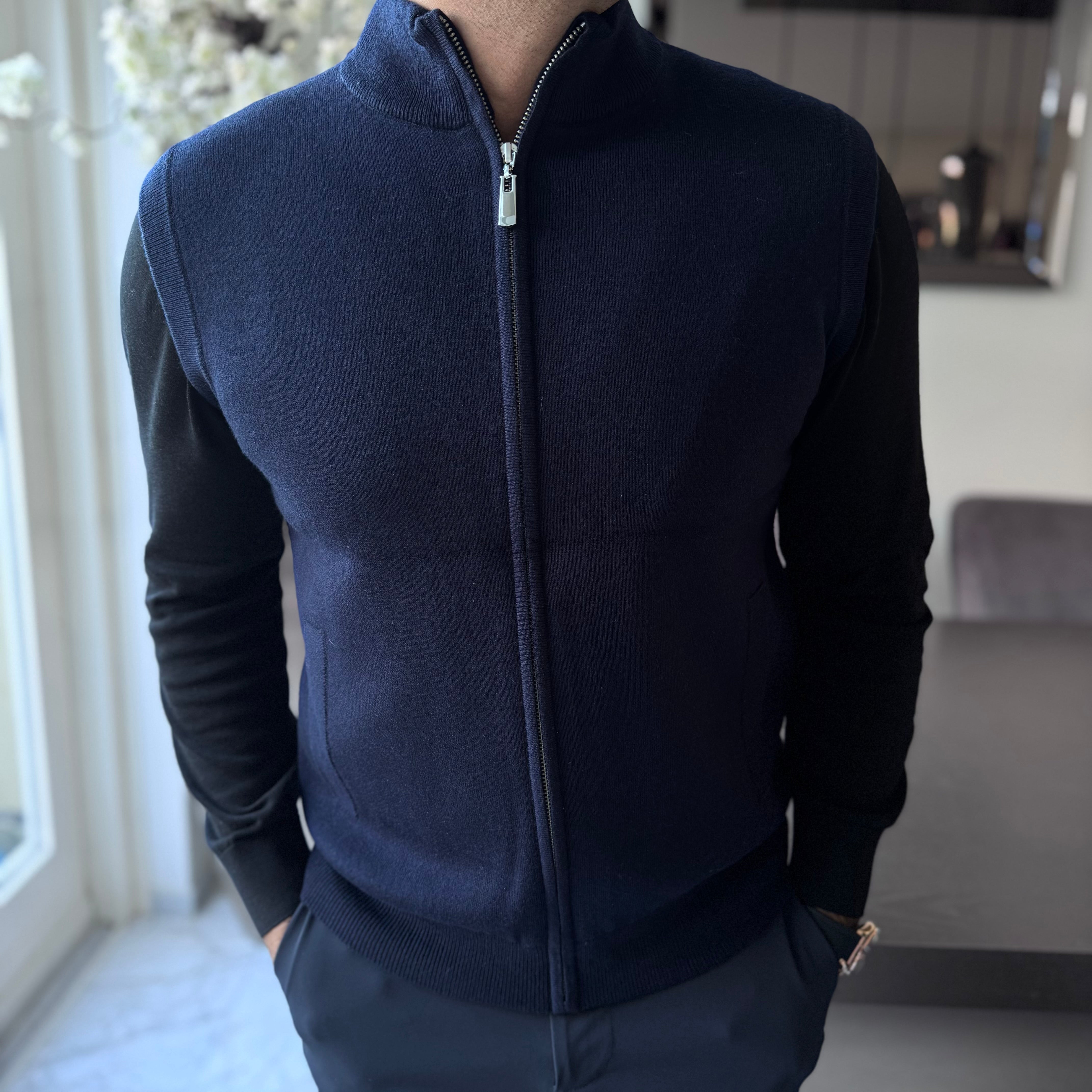 the rizzo vest dark blu