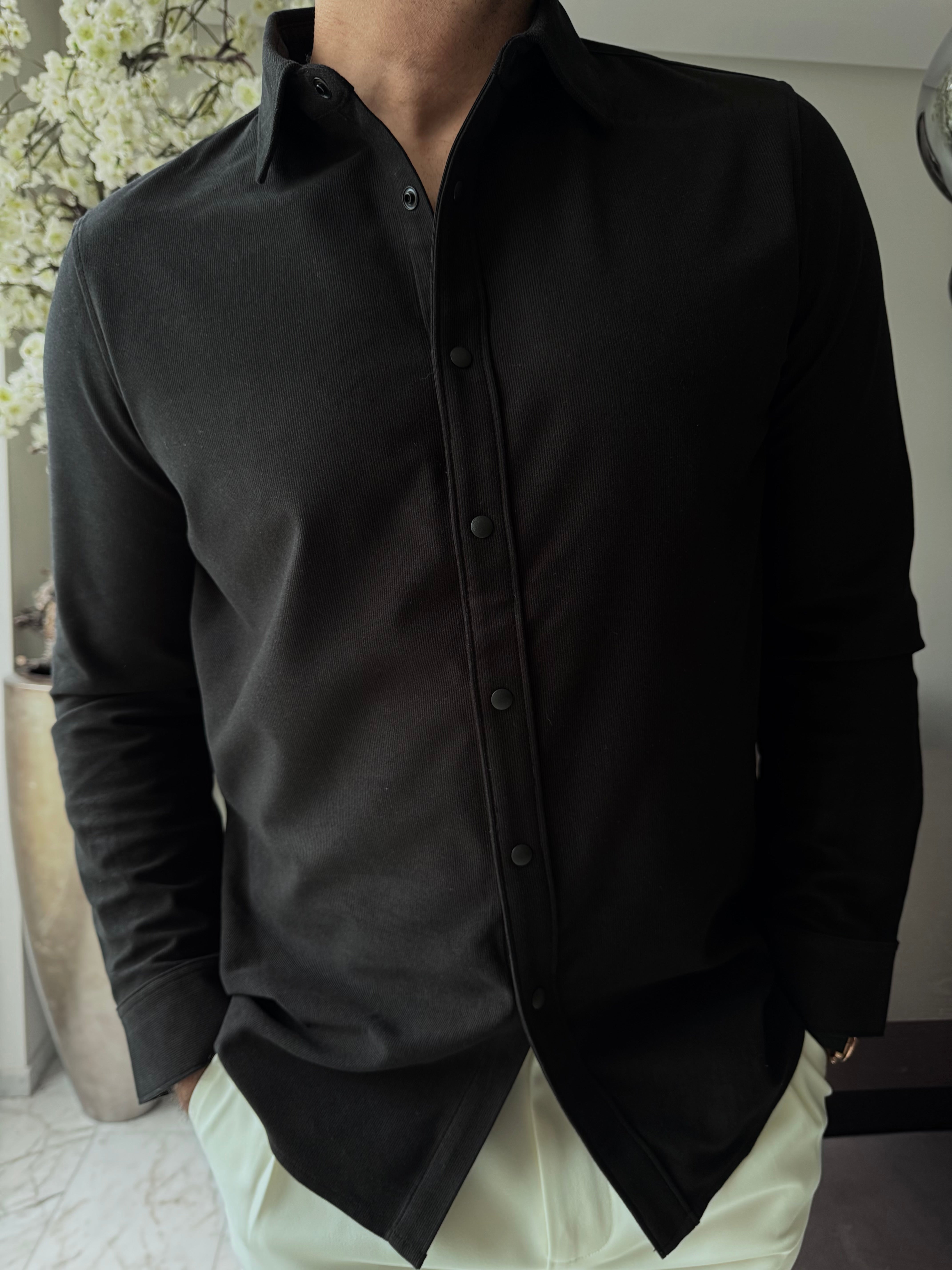 The david overshirt black