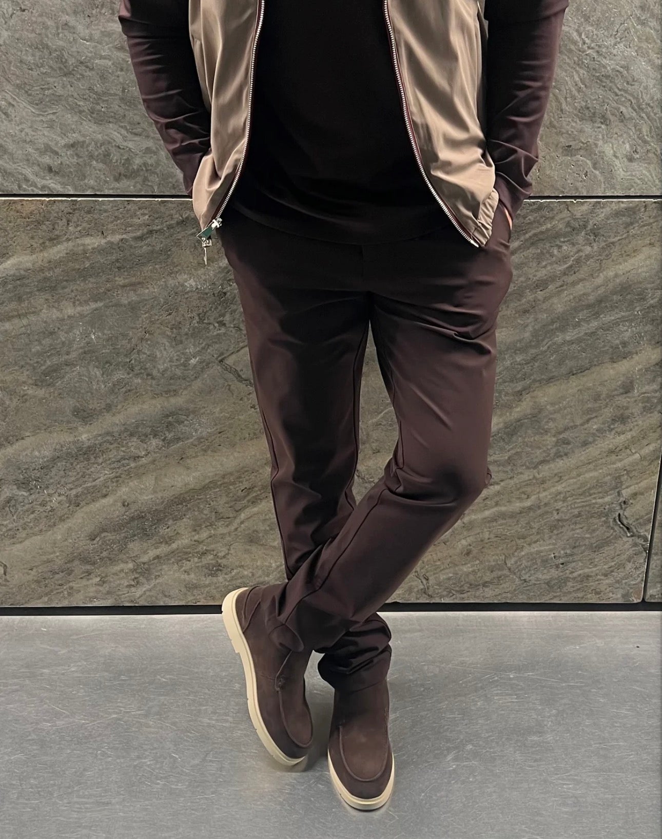 The joshua smart pants espresso