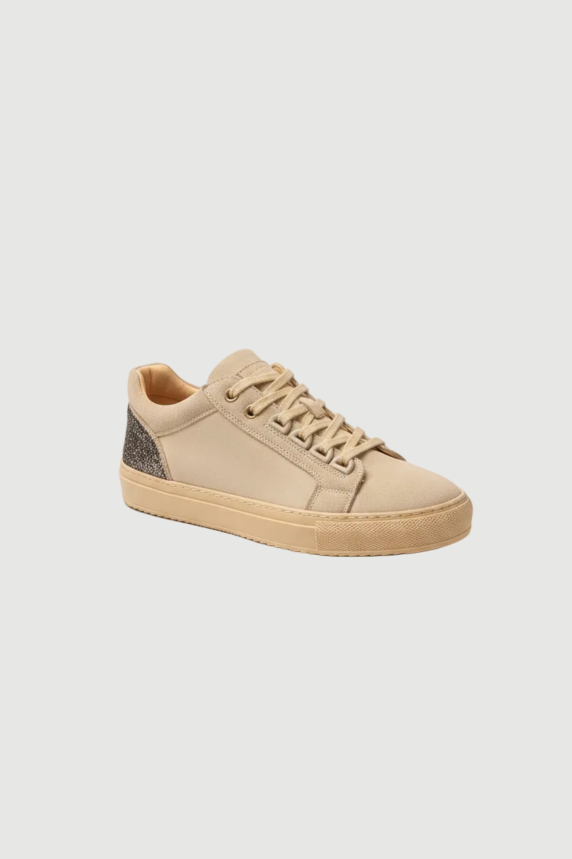 Low beige sneakers