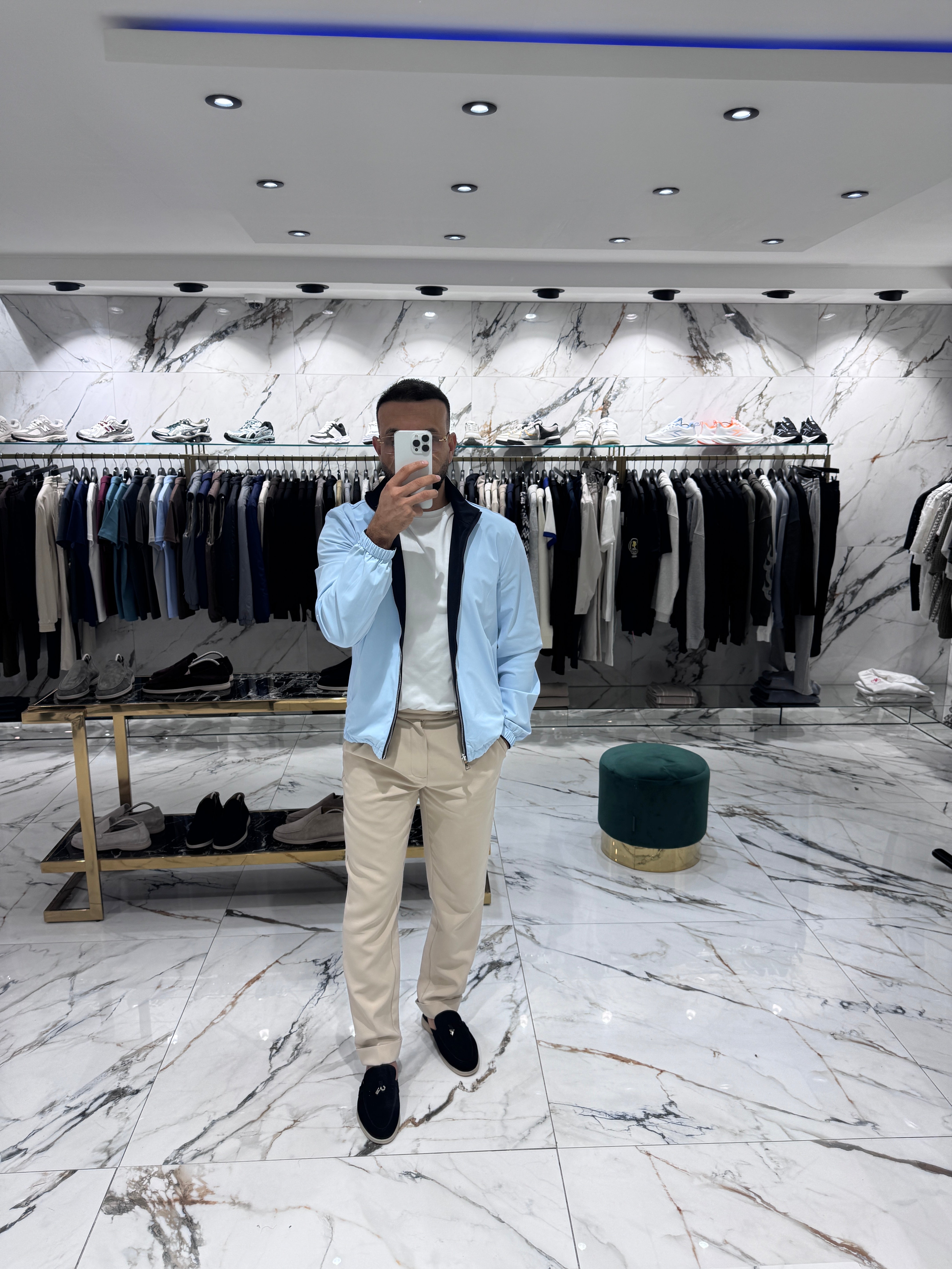 The Rafaello Jacket – Dark Blue/Light Blue