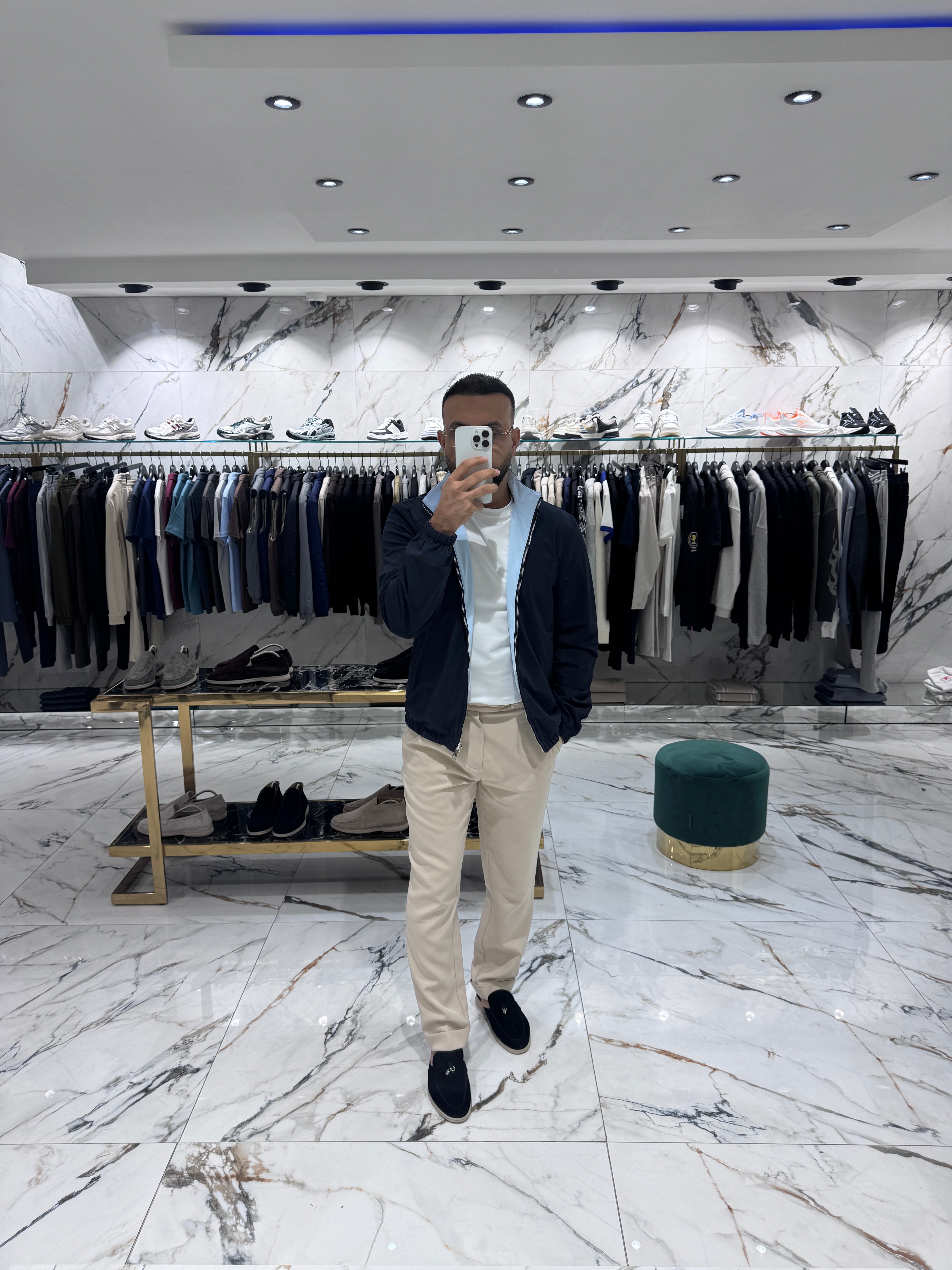 The Rafaello Jacket – Dark Blue/Light Blue