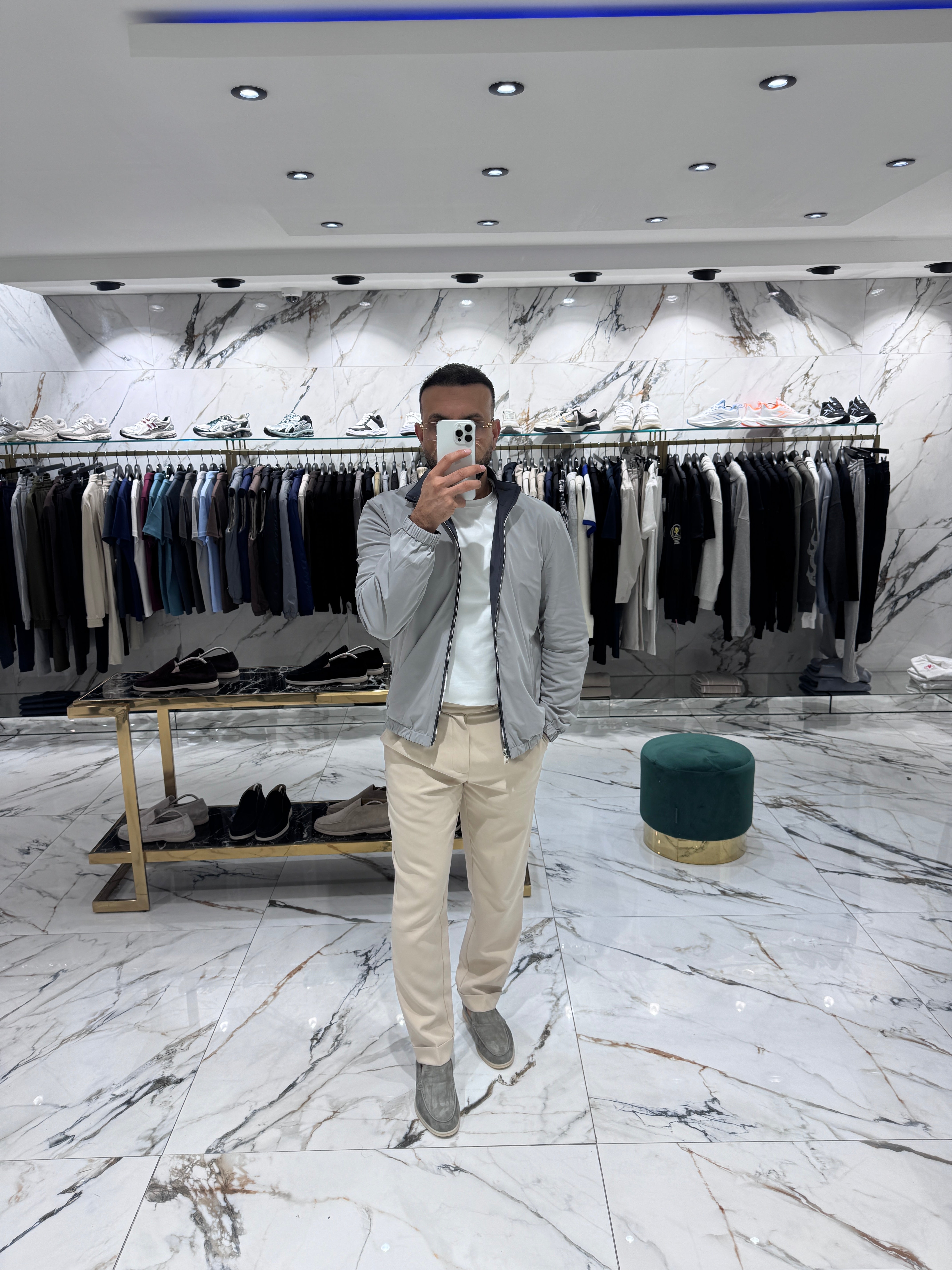 The Rafaello Jacket – Elephant Grey/ Dark Grey