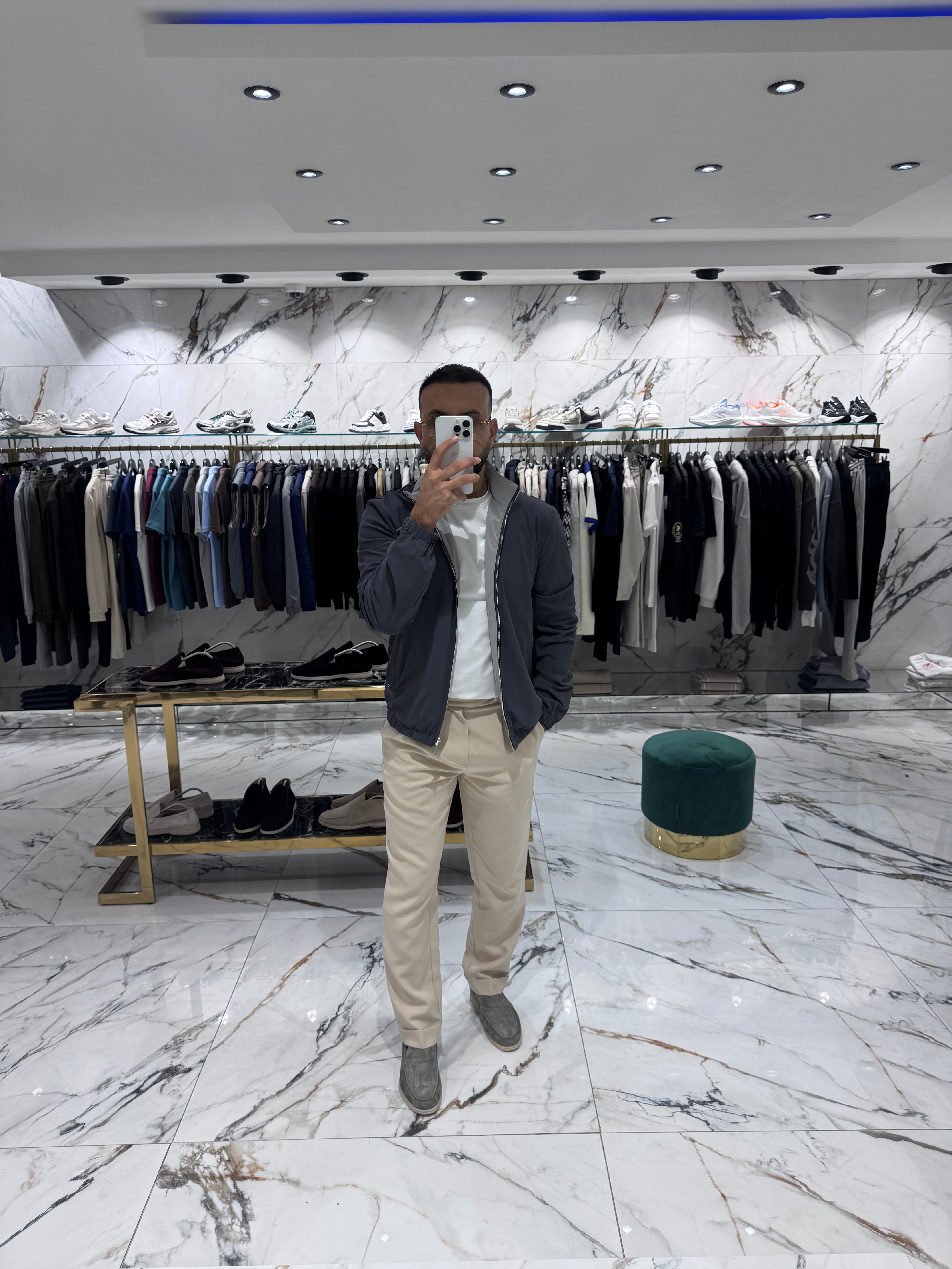 The Rafaello Jacket – Elephant Grey/ Dark Grey