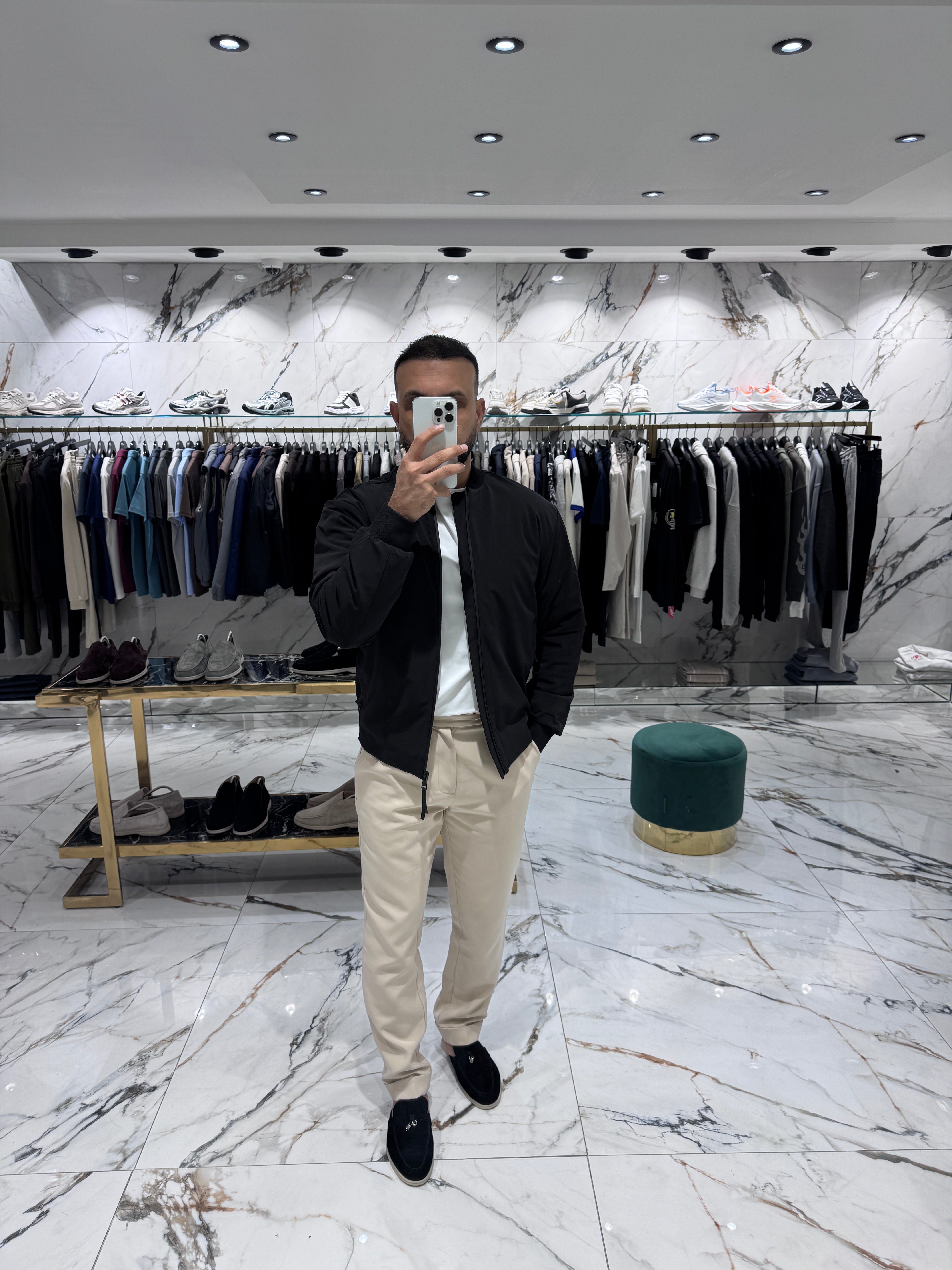 The lazio bomber jacket black