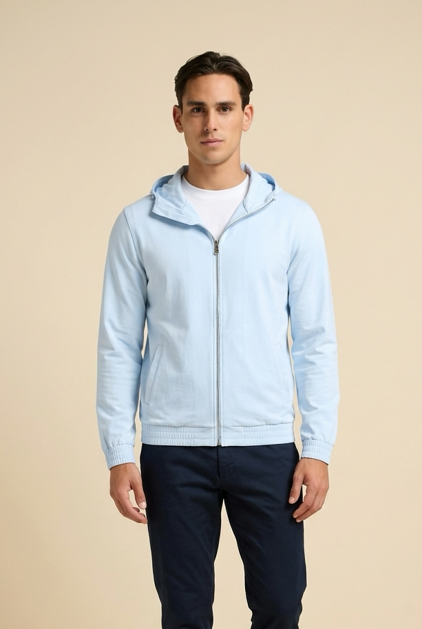 The Fabio Tech Jacket – Light Blue