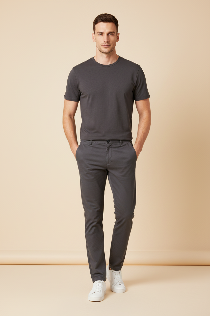 The Joshua Smart Pants – Dark Grey