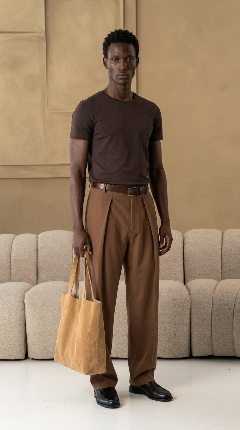 The socrates pants wide brown
