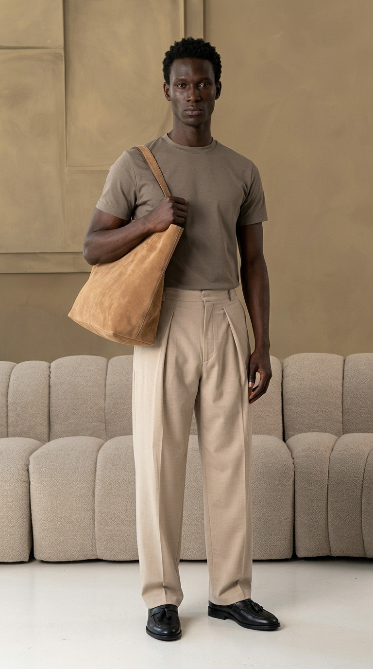 The socrates pants wide beige