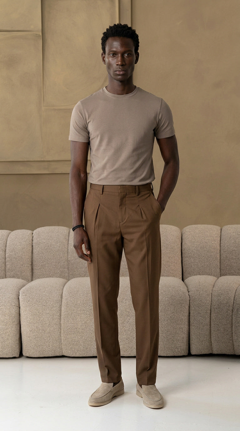 The socrates pants straight brown