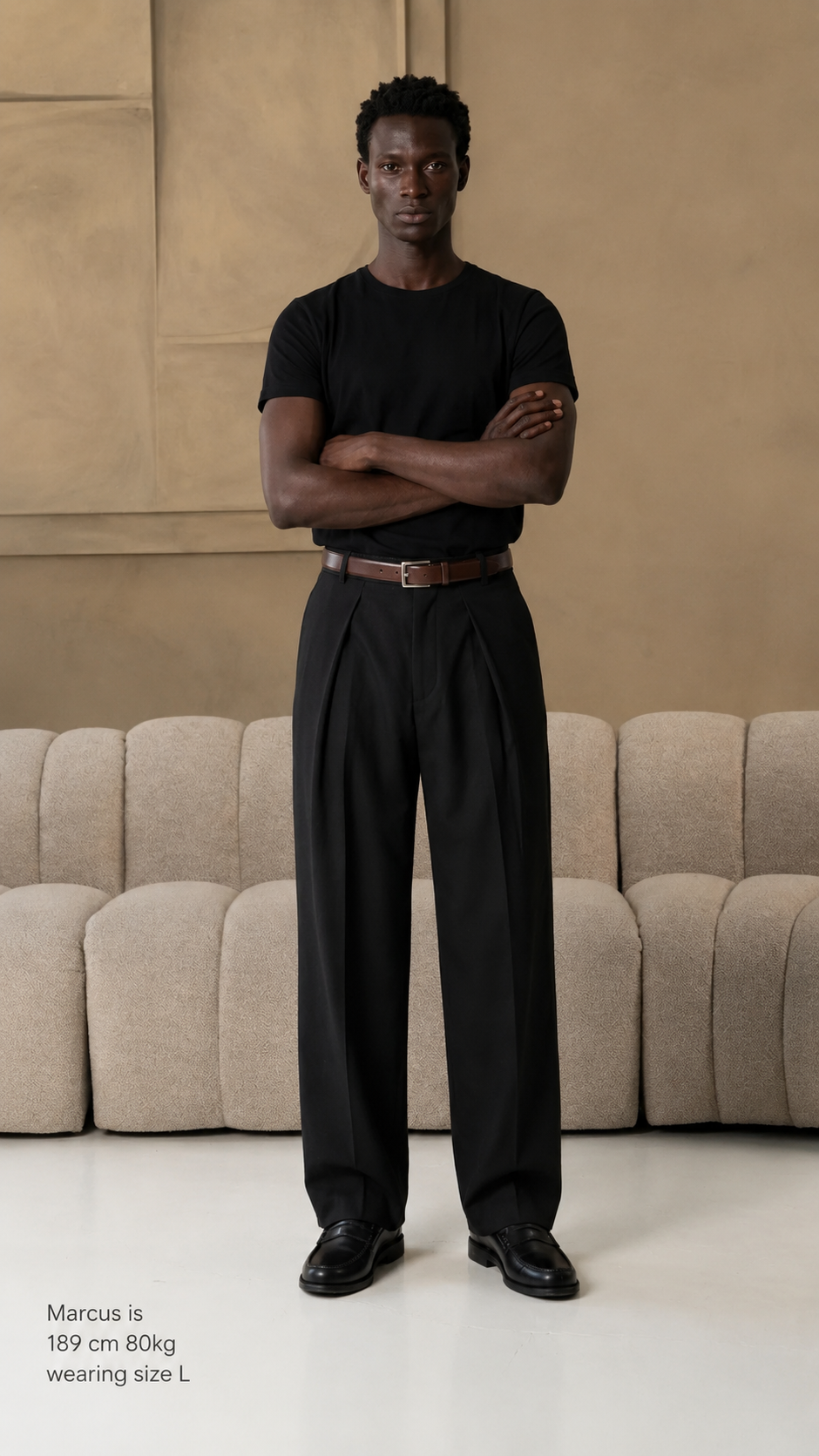 The socrates pants wide black