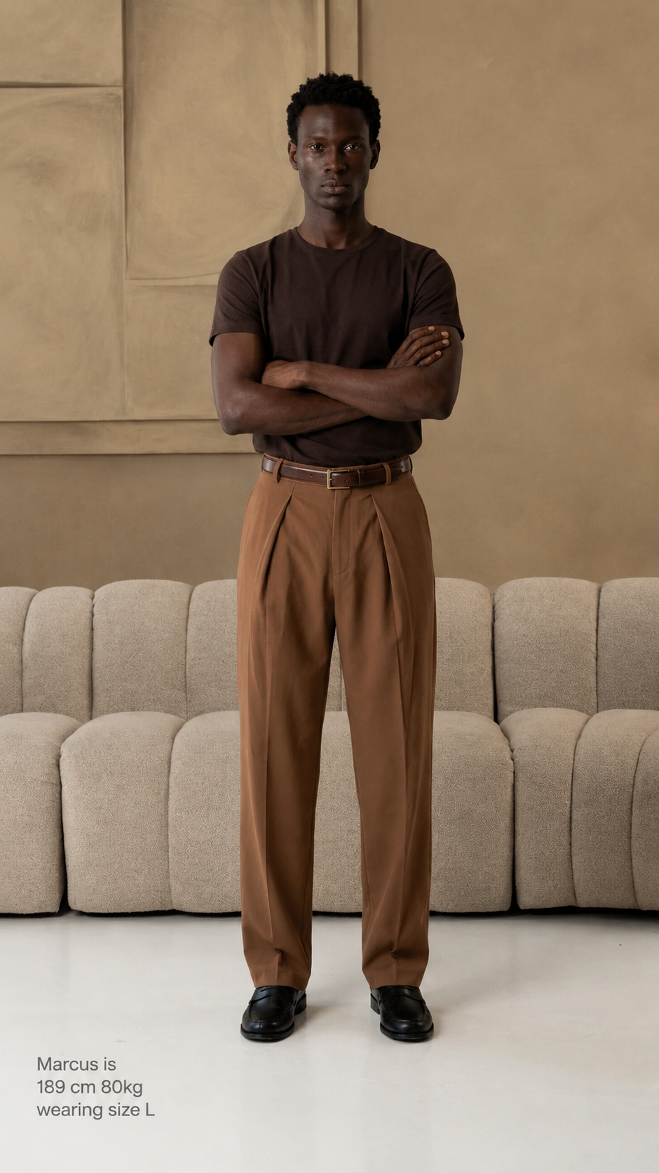 The socrates pants wide brown