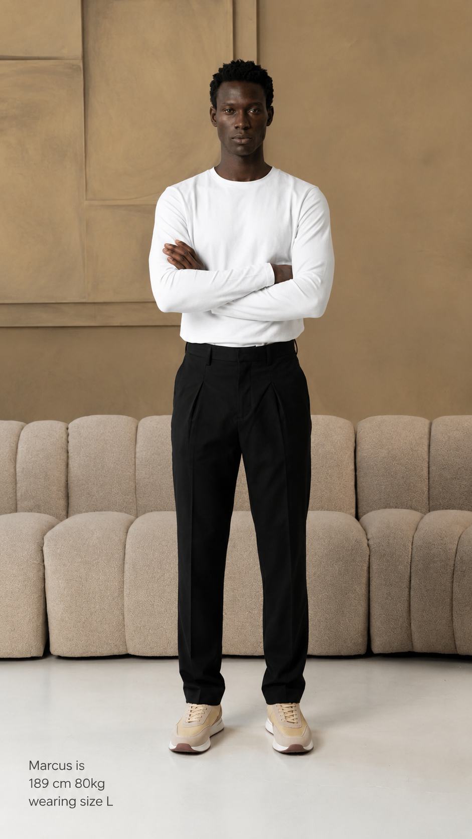 The socrates pants straight black