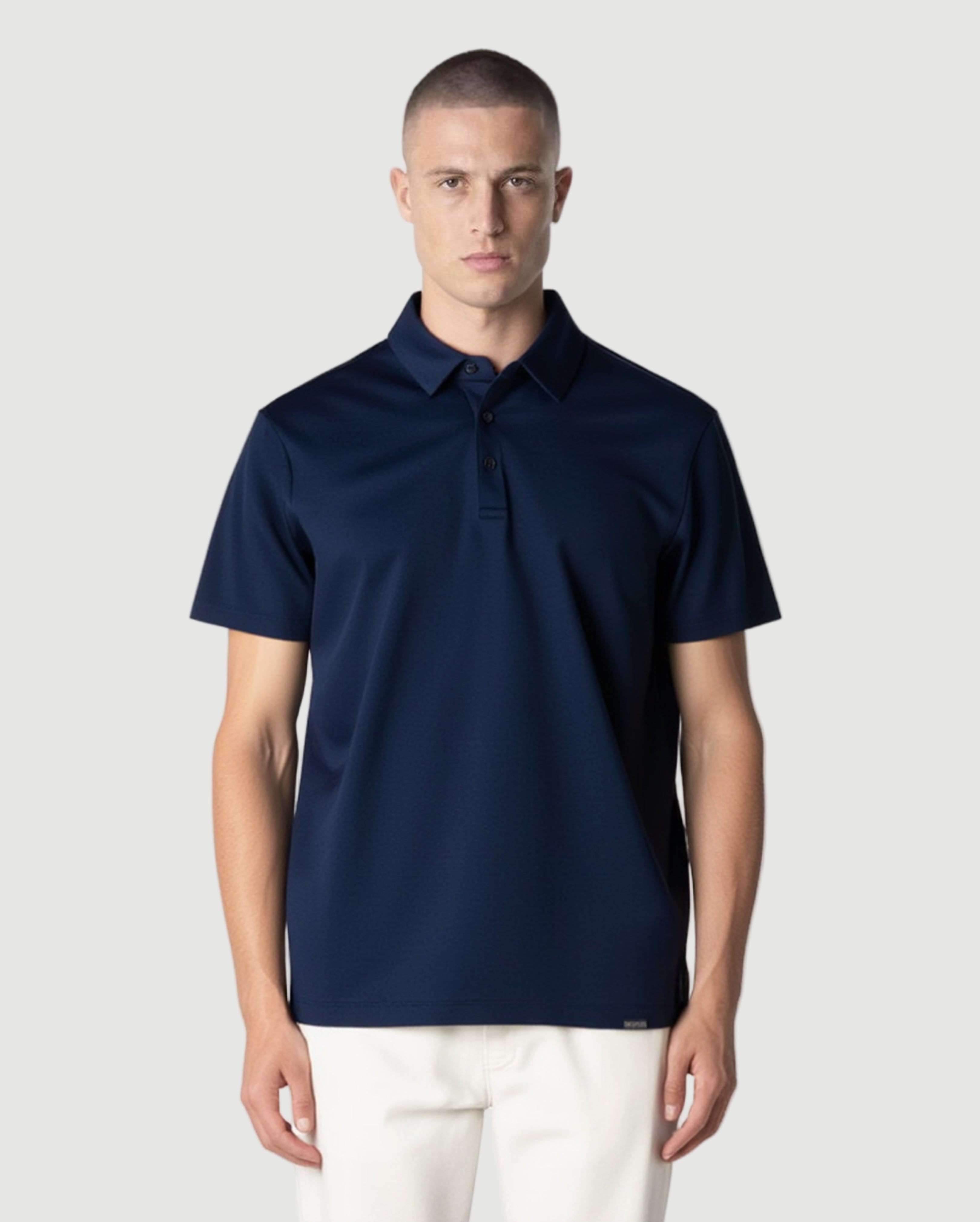 Glans polo mid blauw