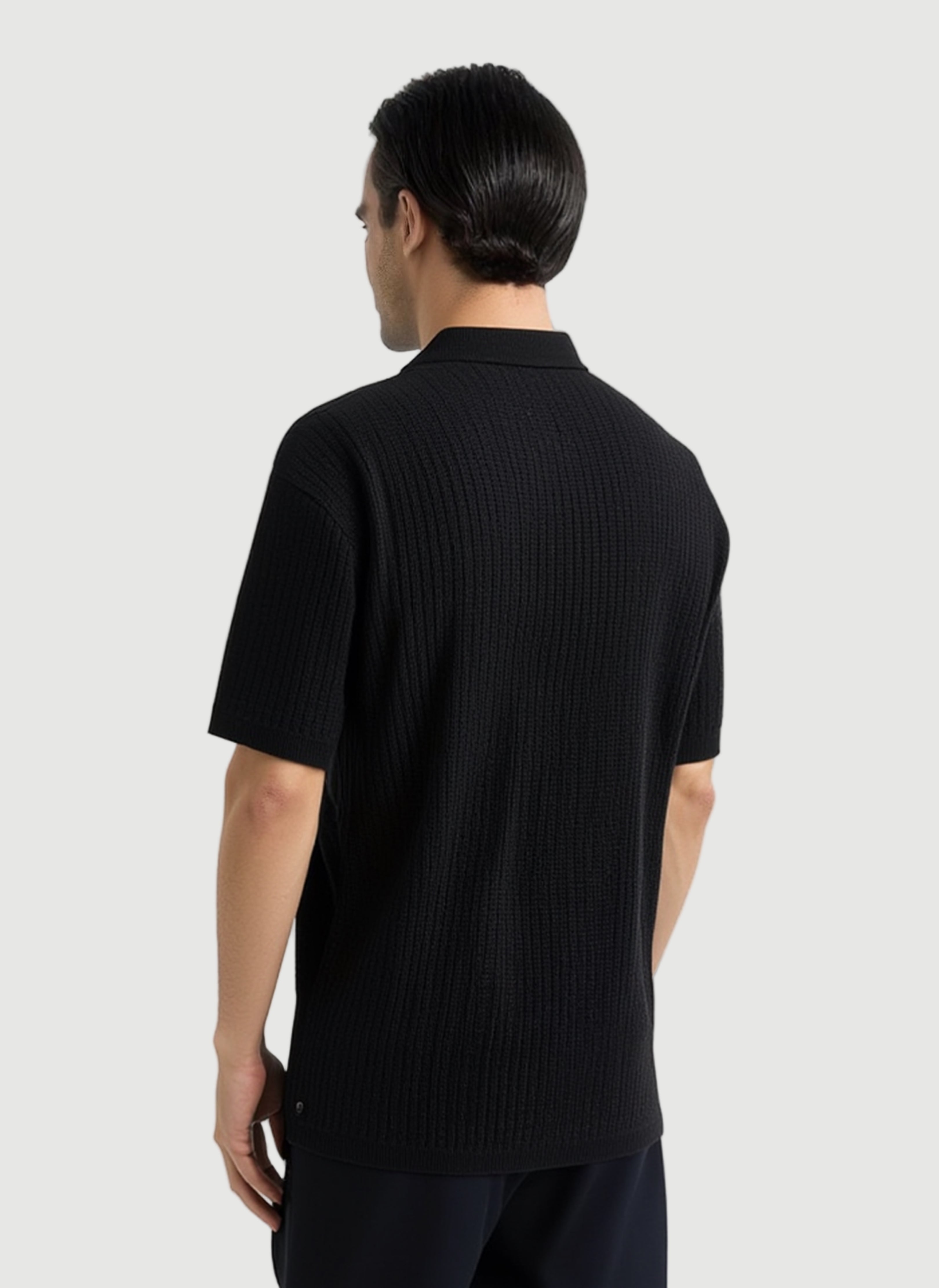Polo black knit