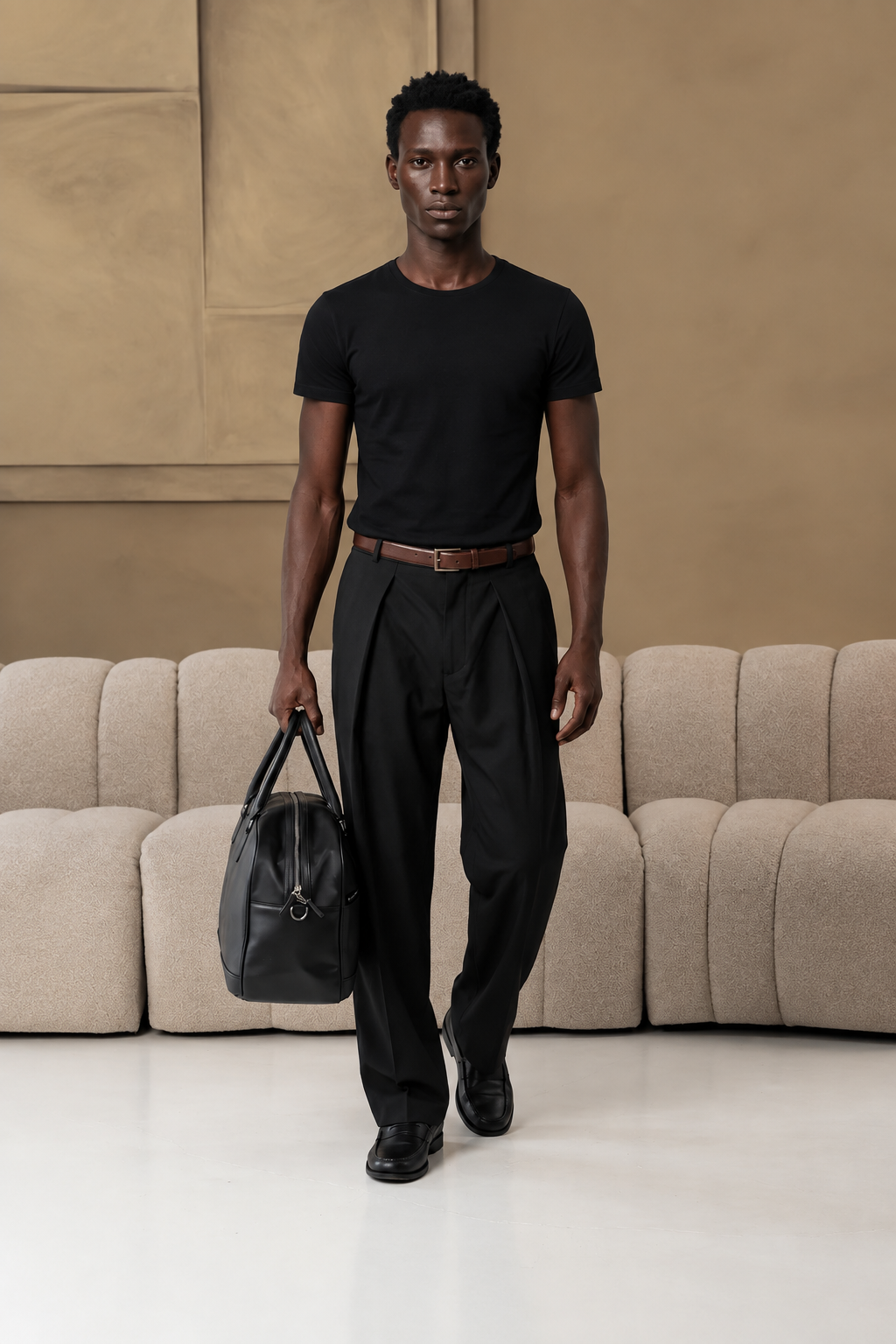 The socrates pants wide black
