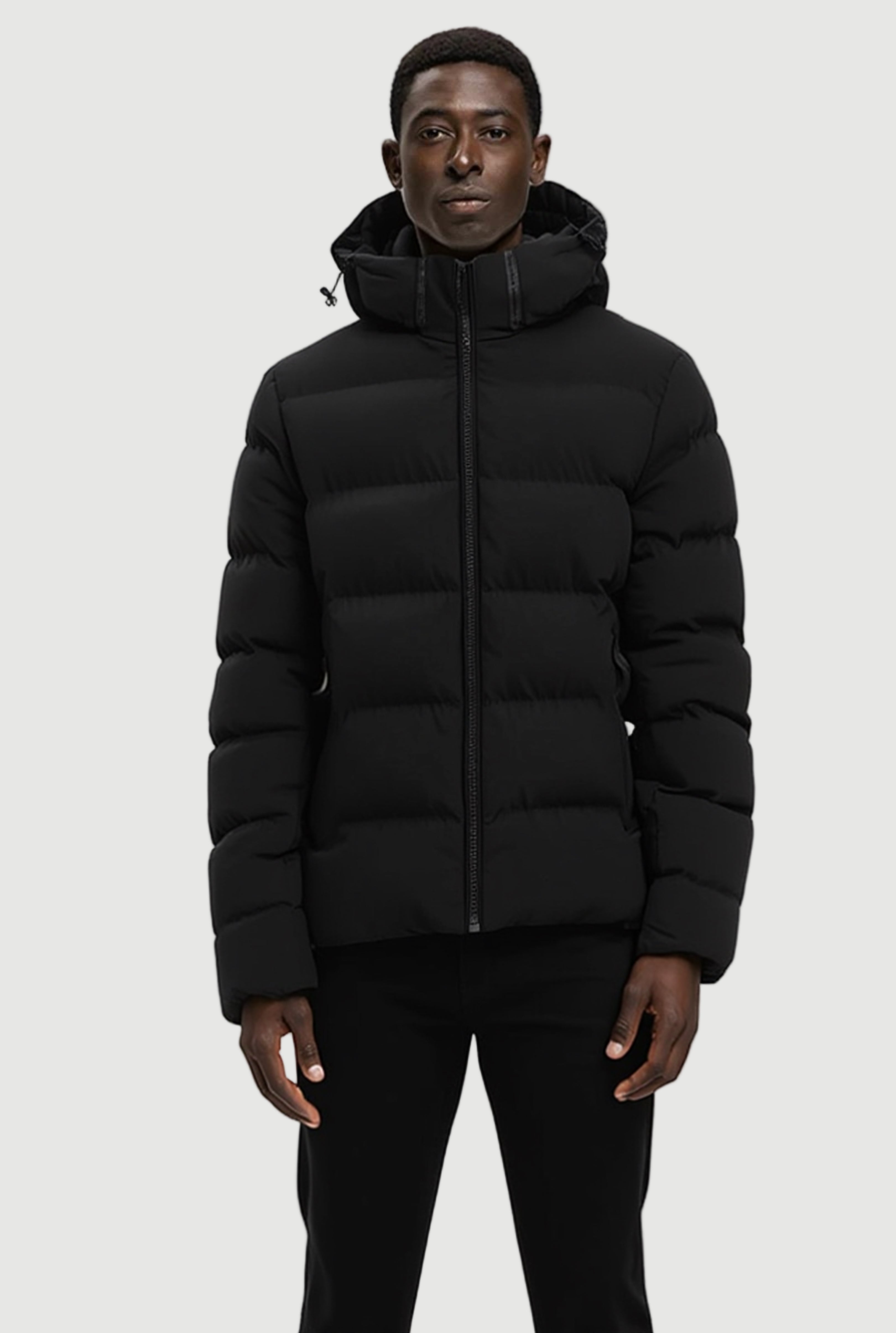 Padded hooded jacket