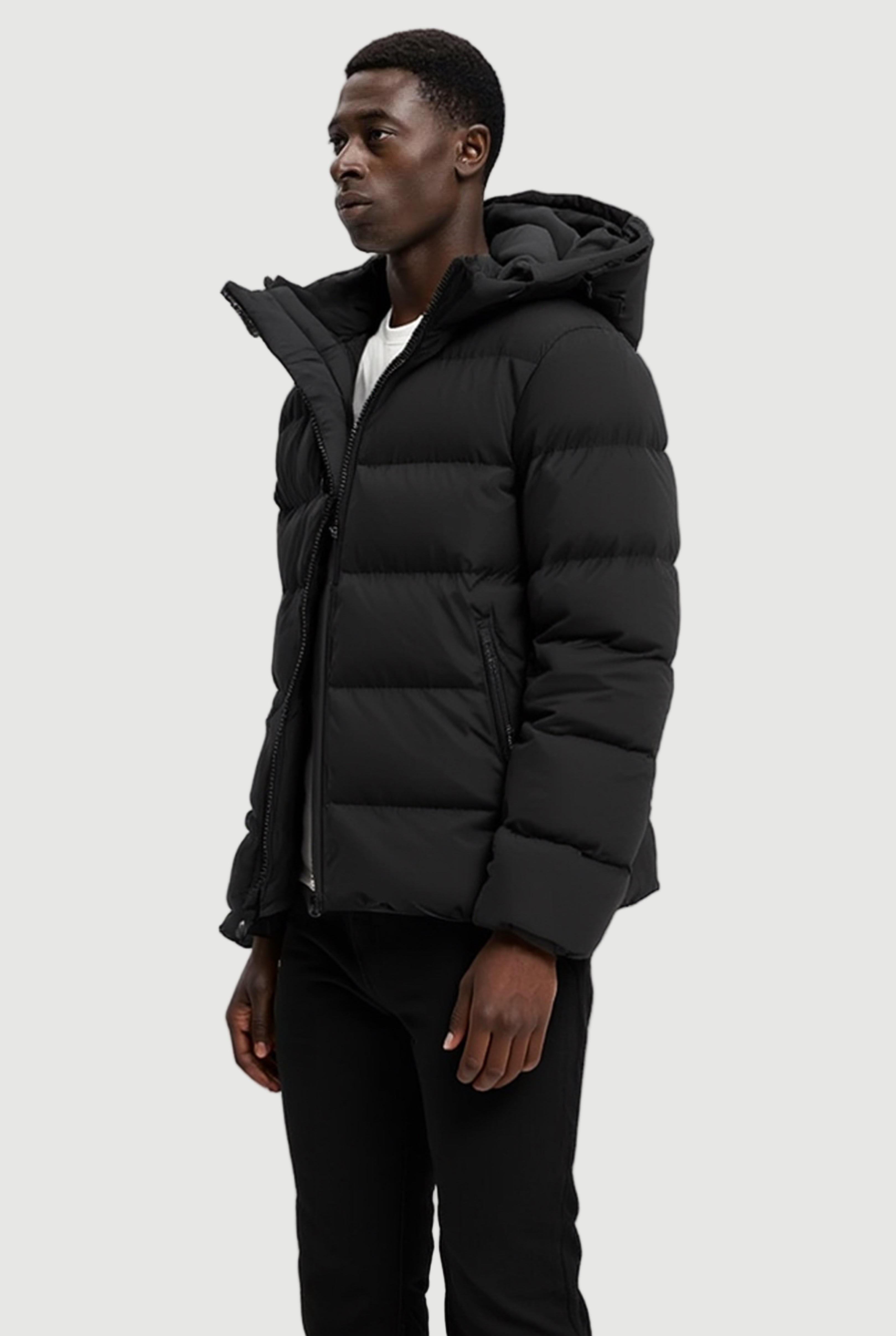 Padded hooded jacket