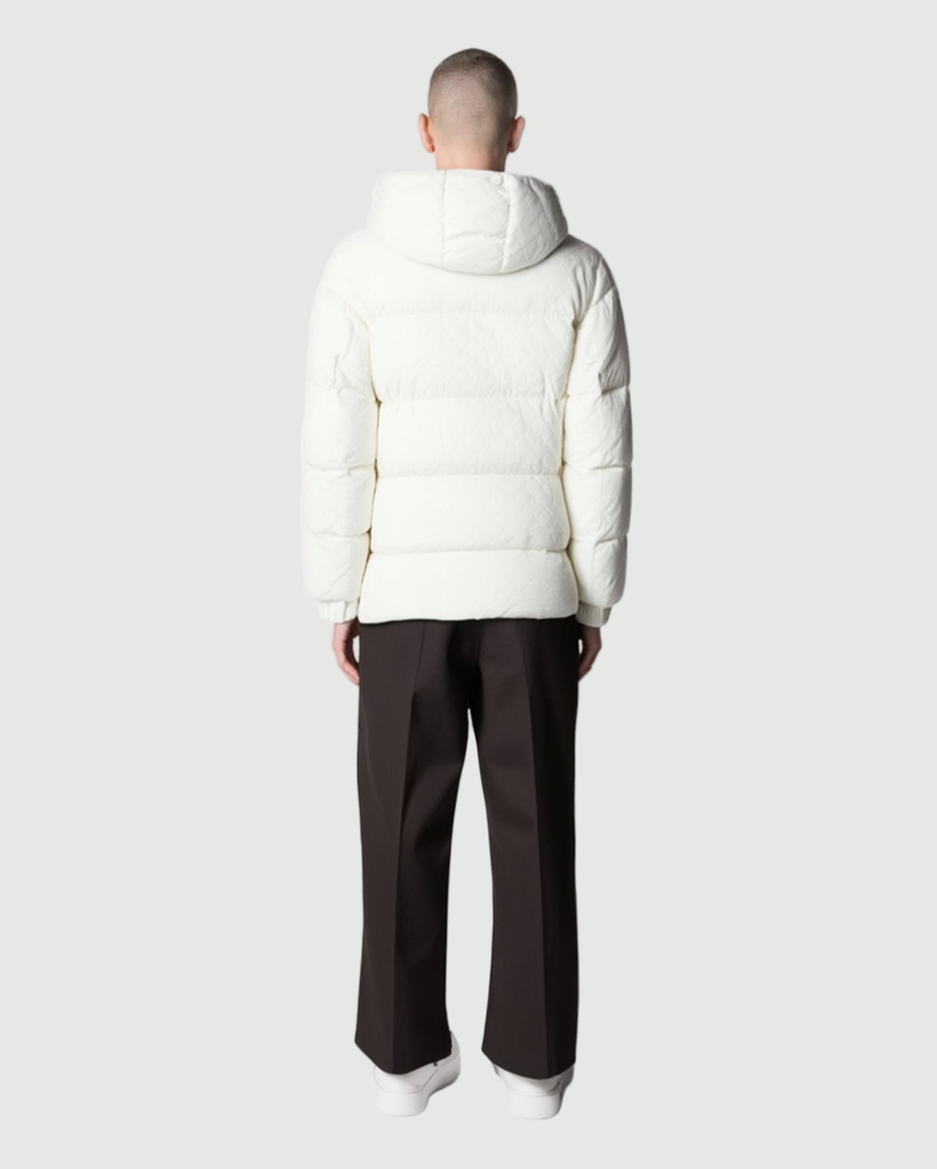 Jackson Pattern puffer jacket cream