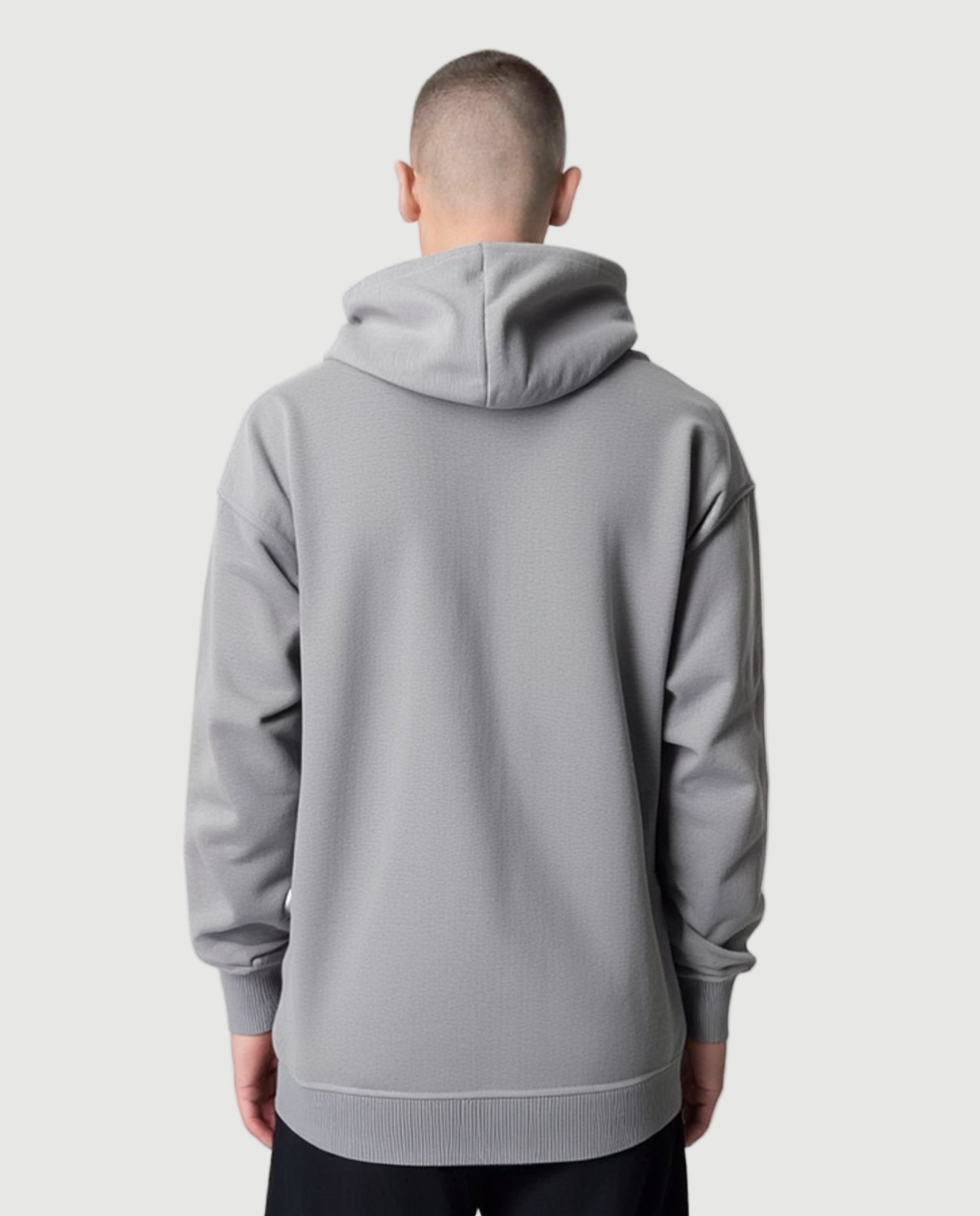 Broken heart hoodie grey