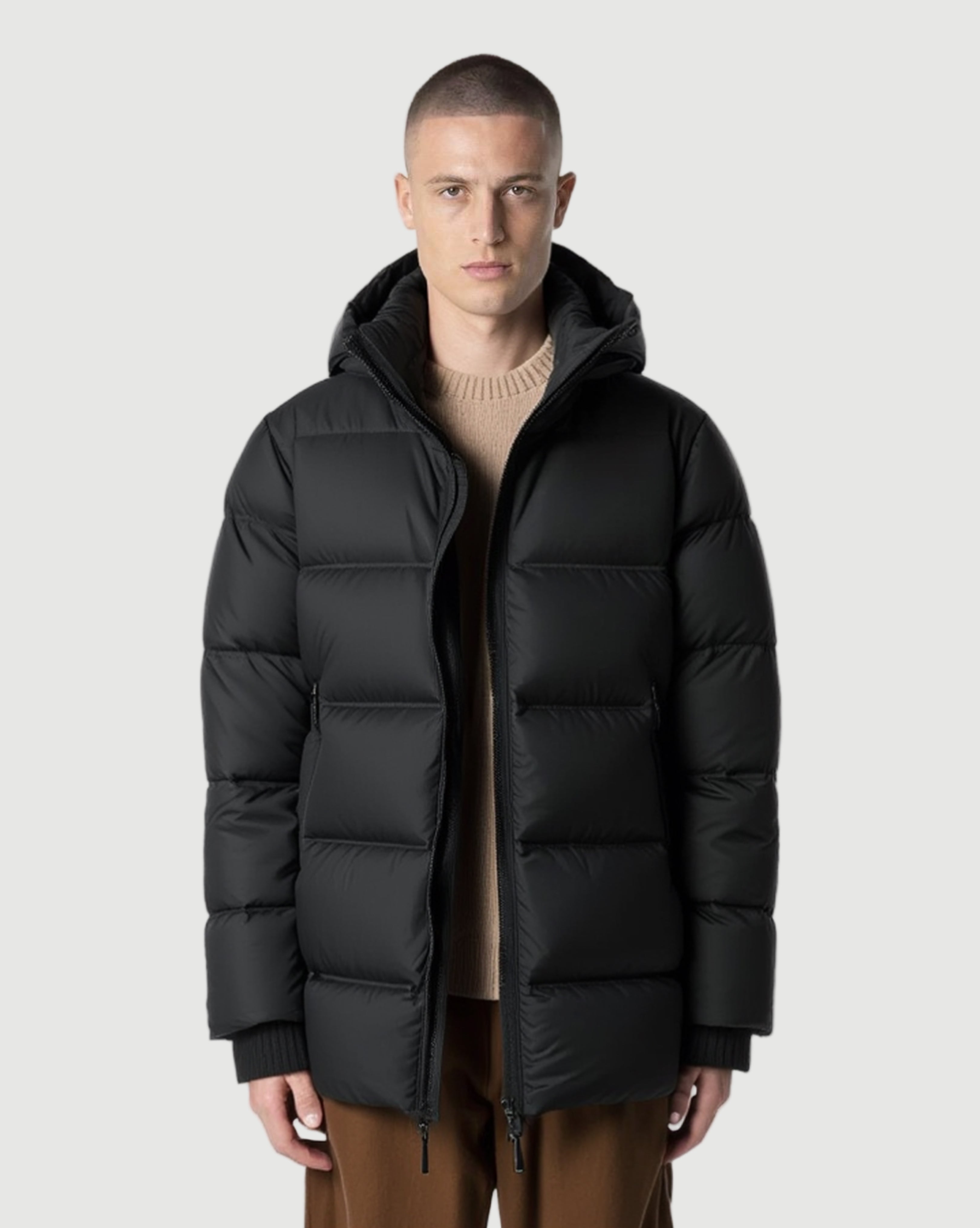 Ferry Long puffer jacket black
