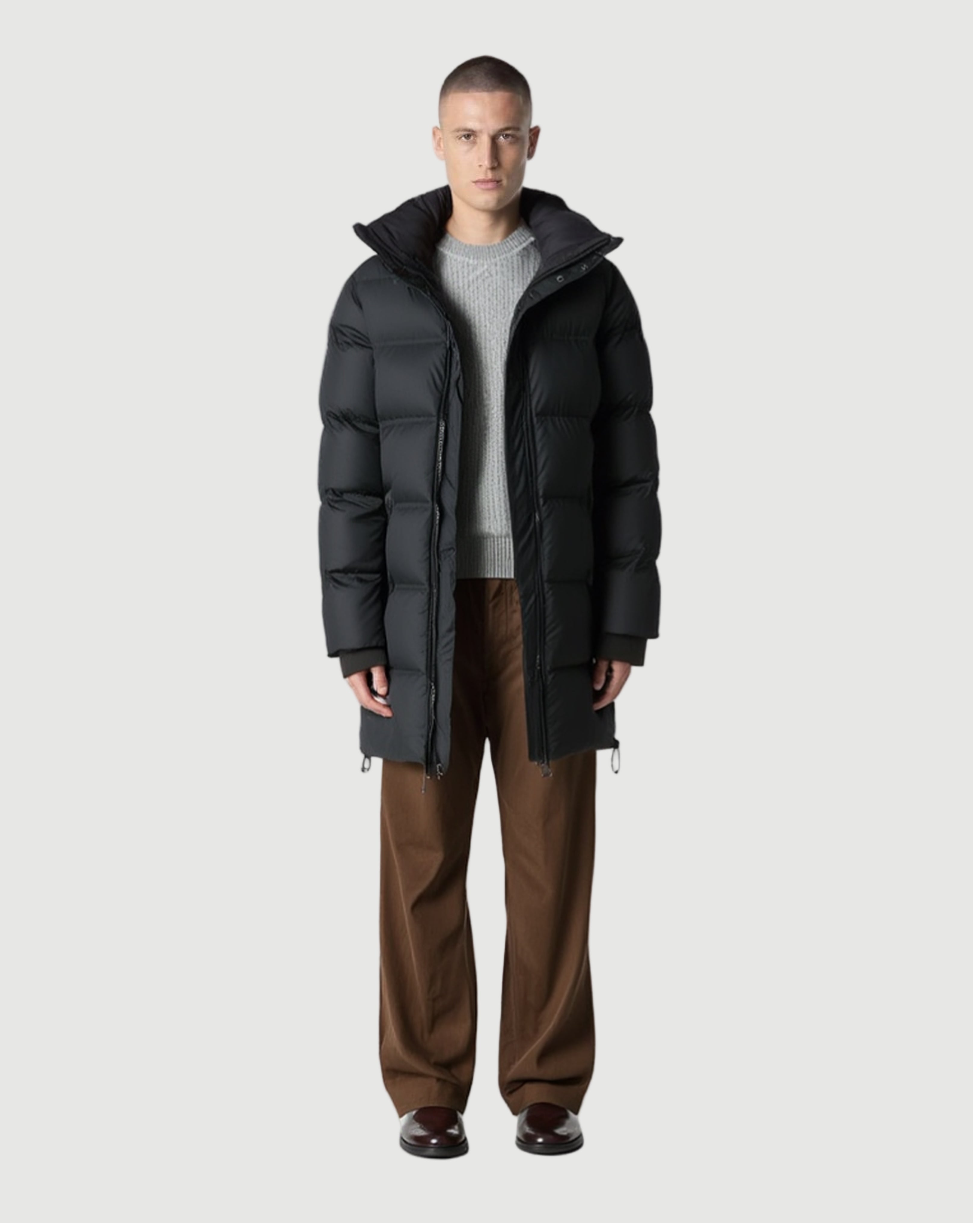 Ferry Long puffer jacket black