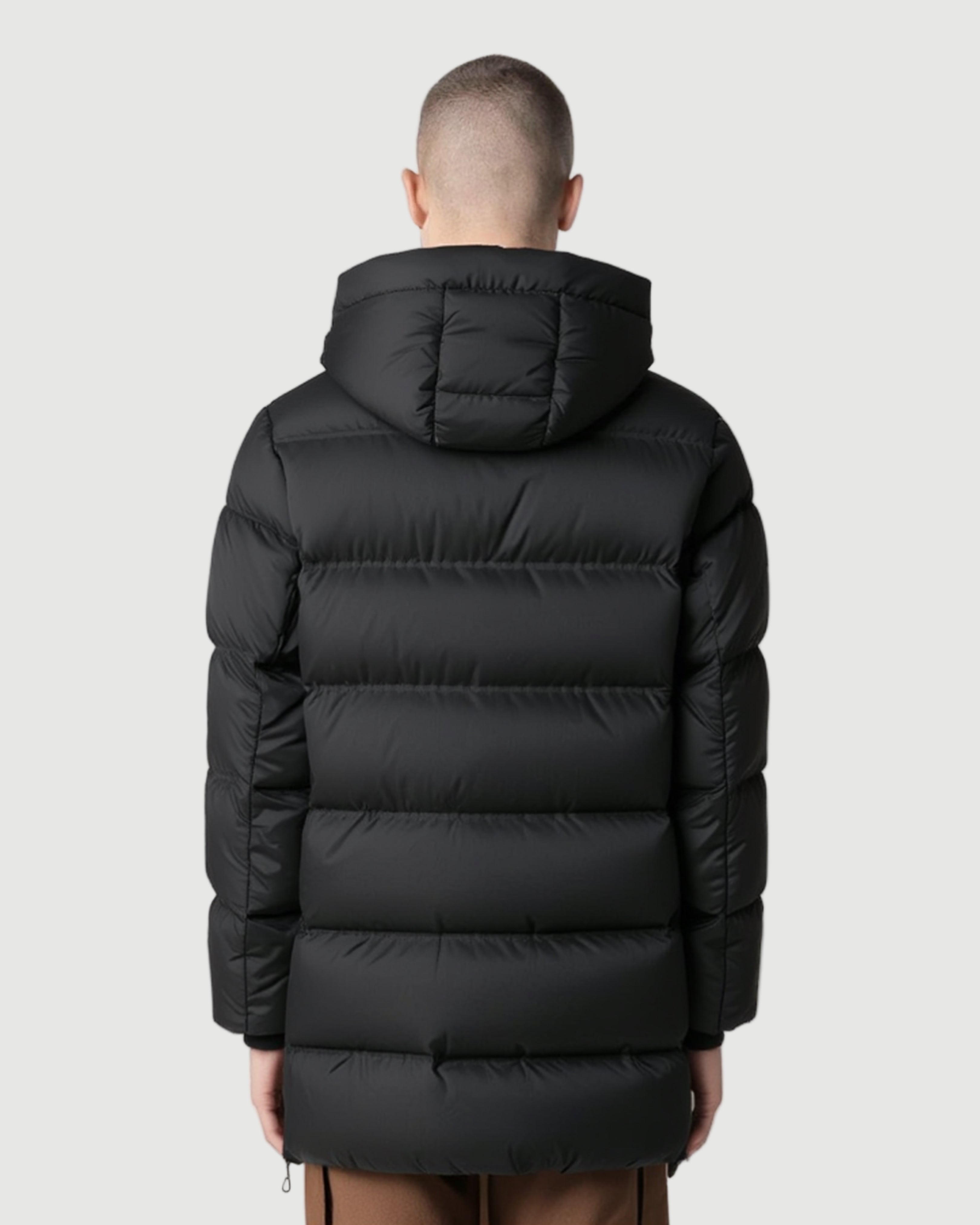 Ferry Long puffer jacket black