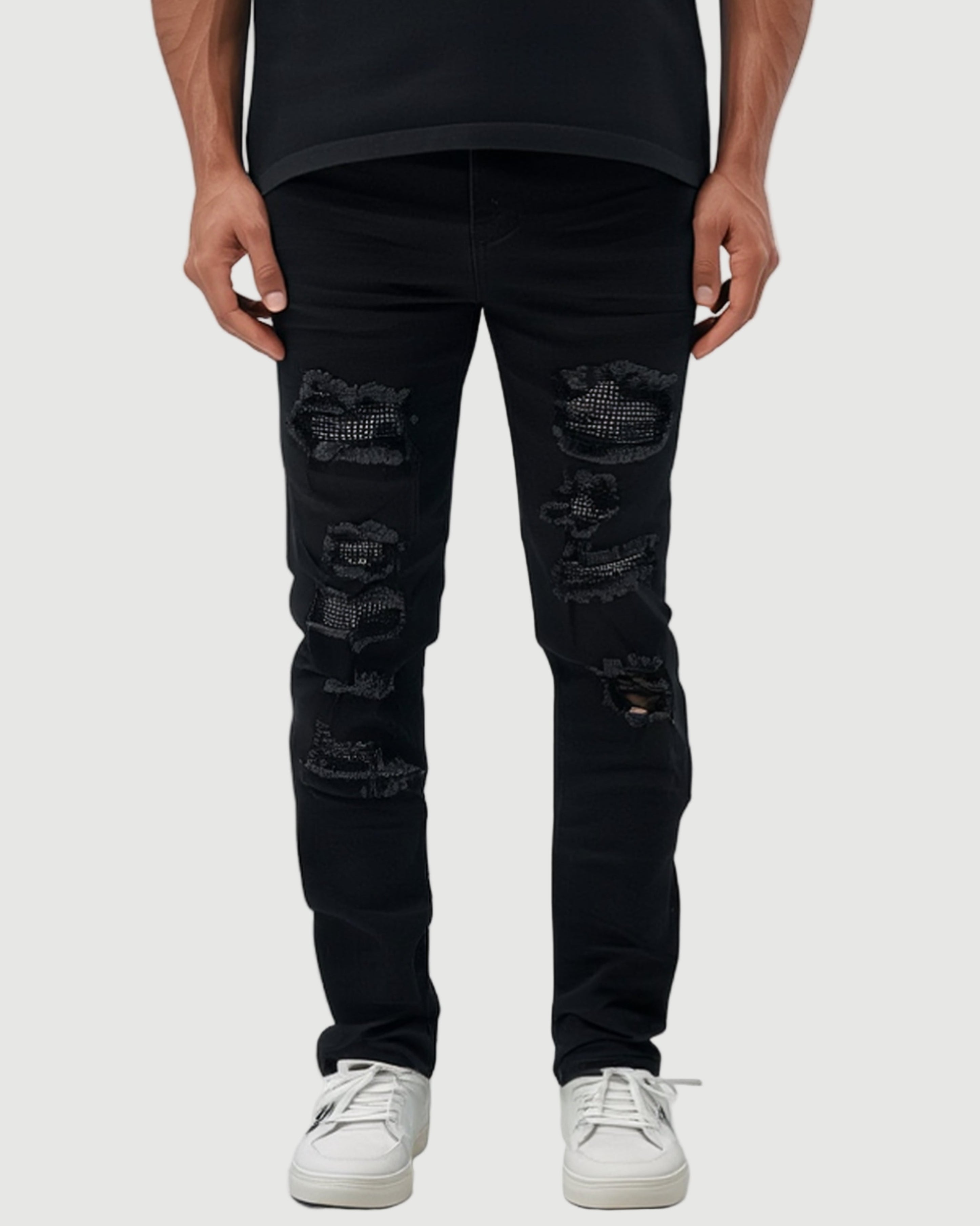 Ripped jeans diamond