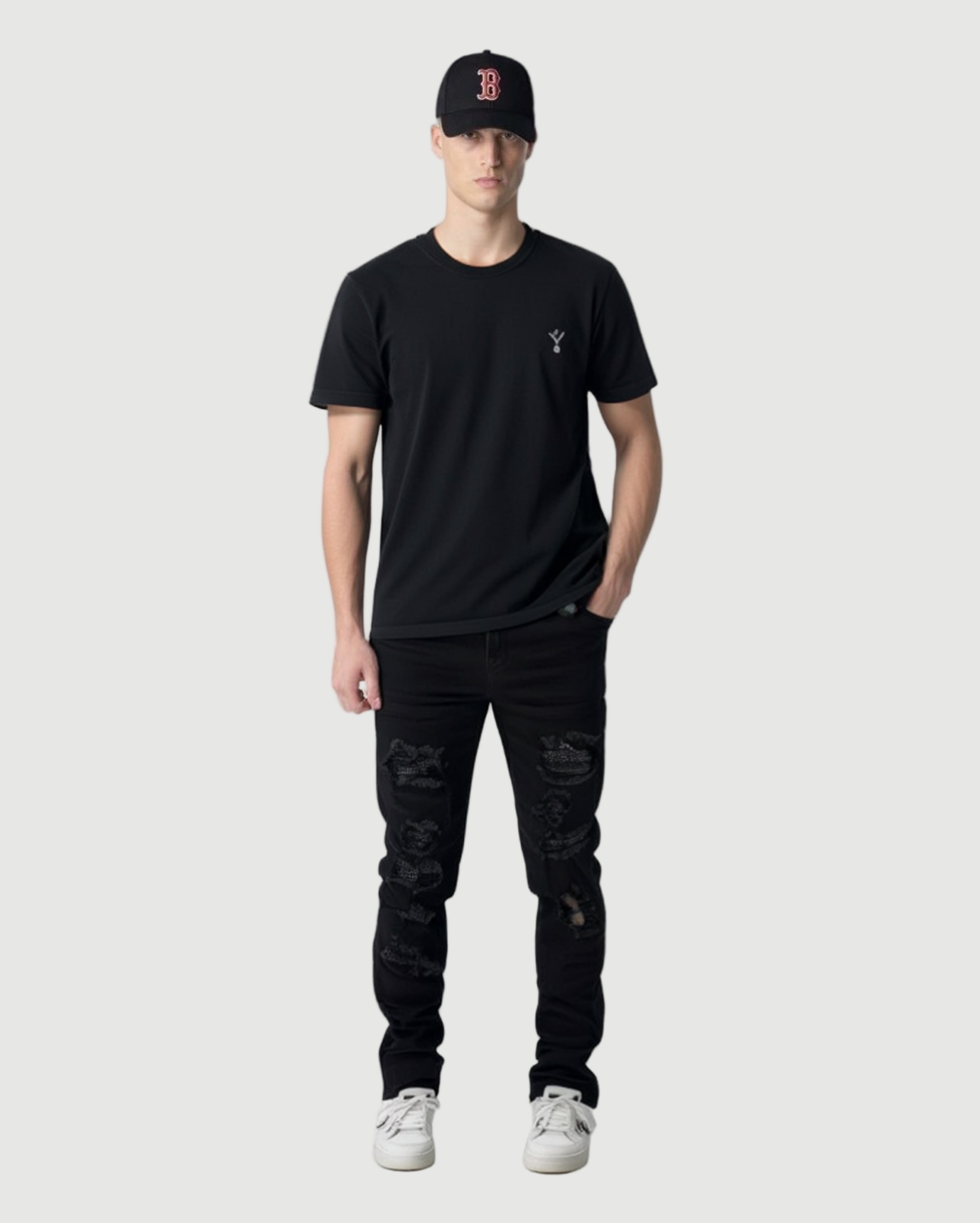 Ripped jeans diamond