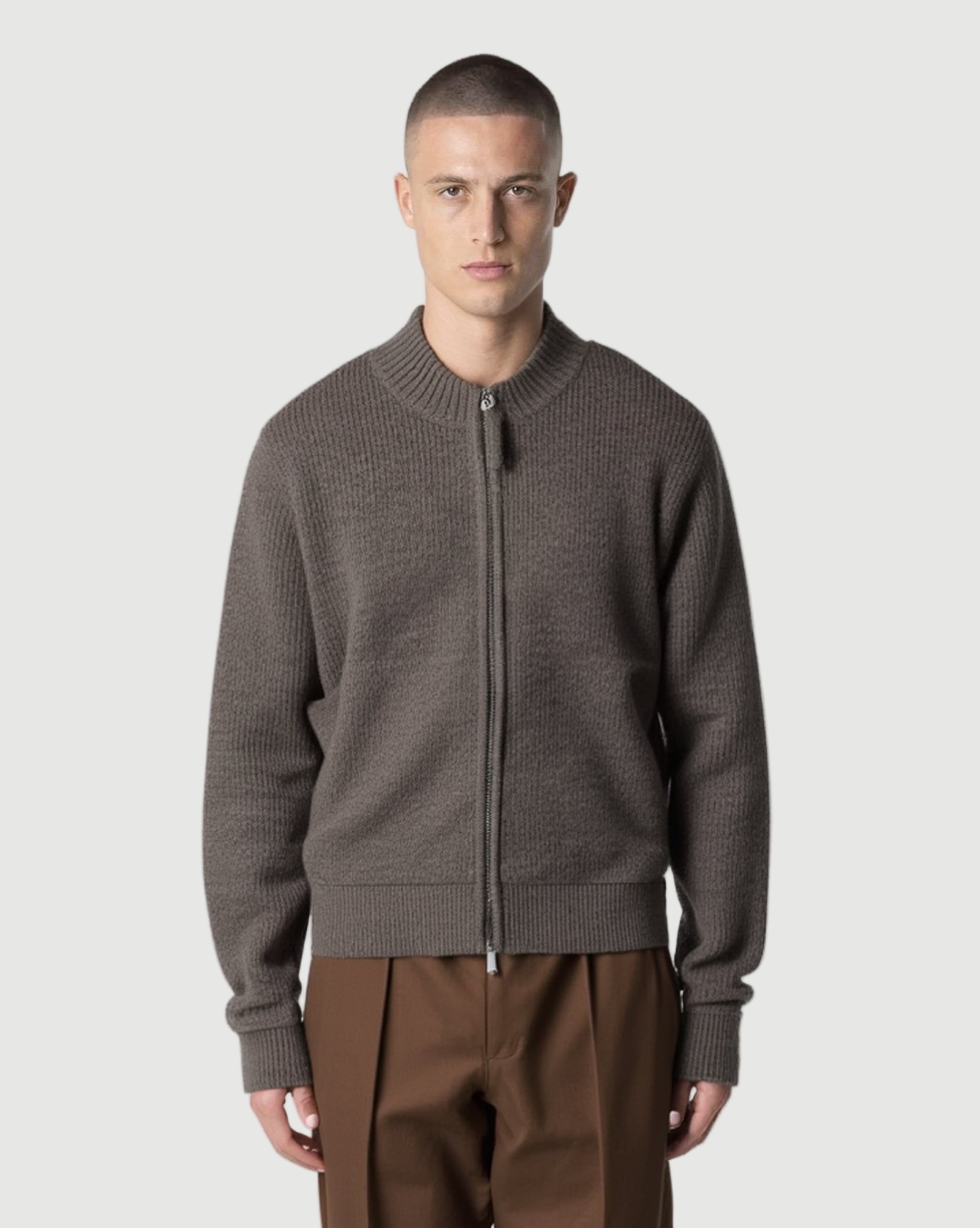 gorgio color zip-up sweater
