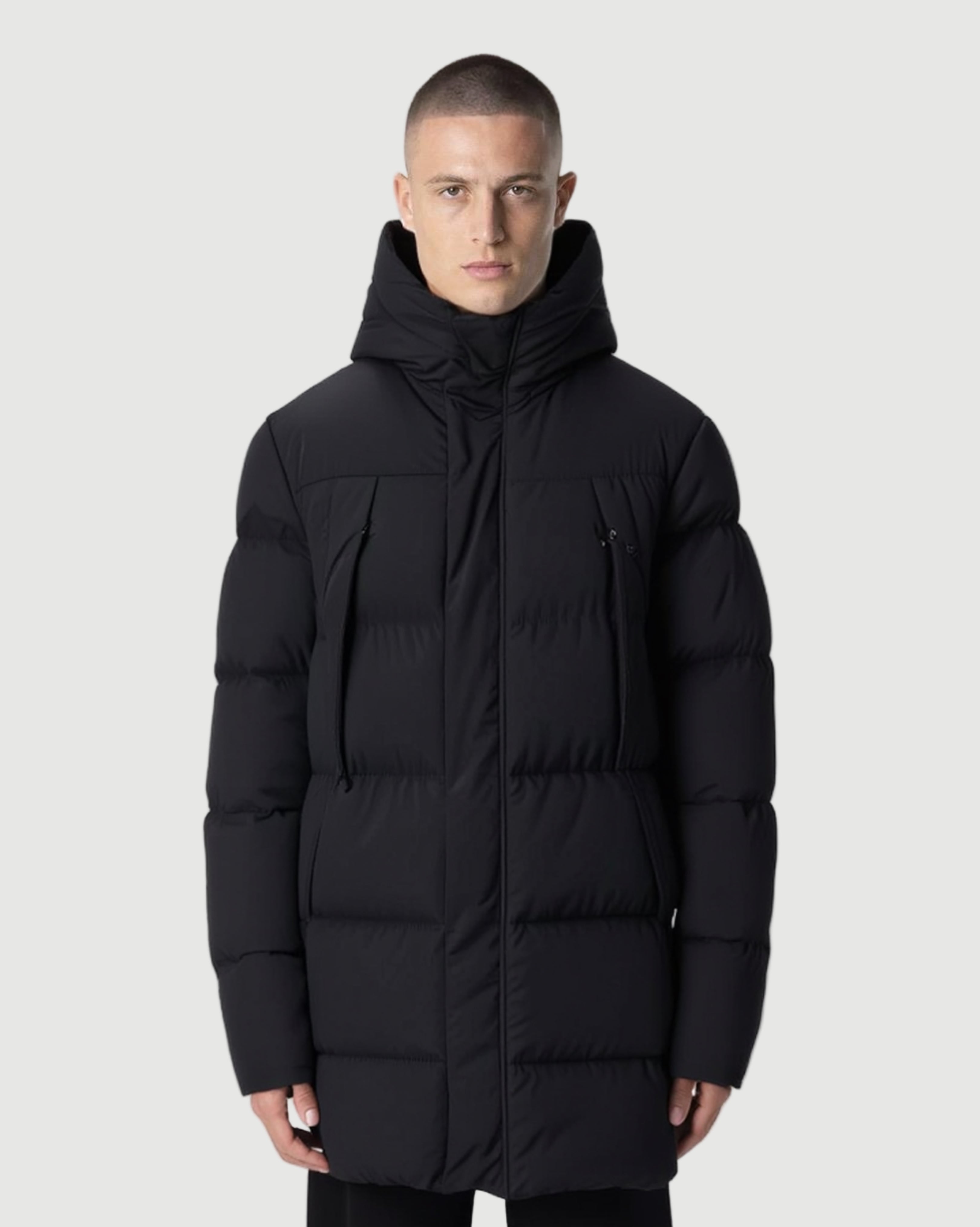 Mikka long puffer jacket black