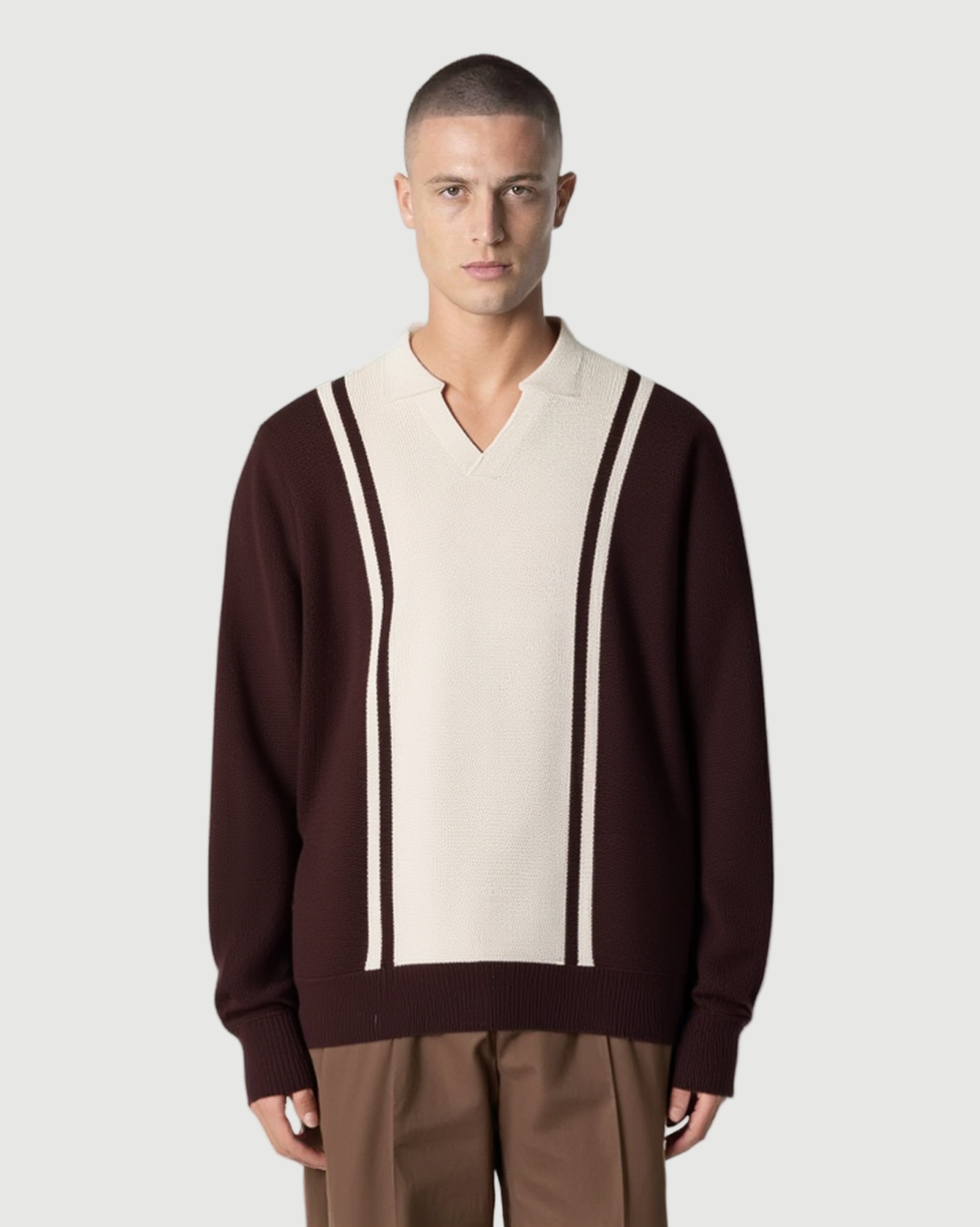 Fender polo knit mocca