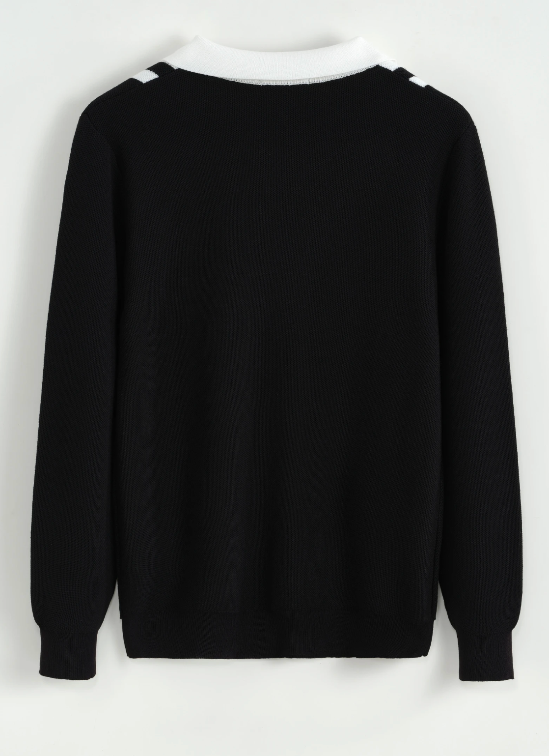 Fender polo knit black white