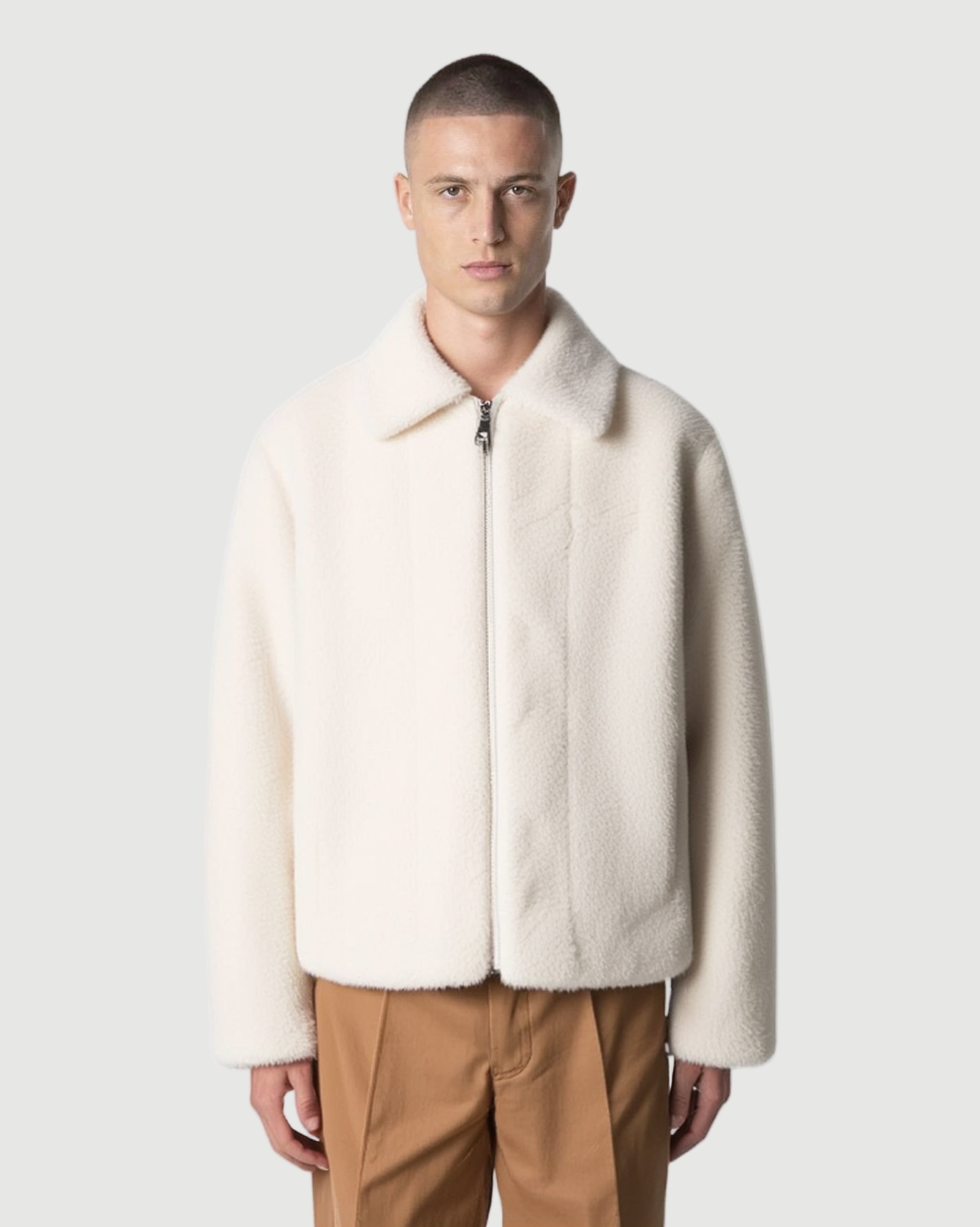 Orazio fur jacket offwhite