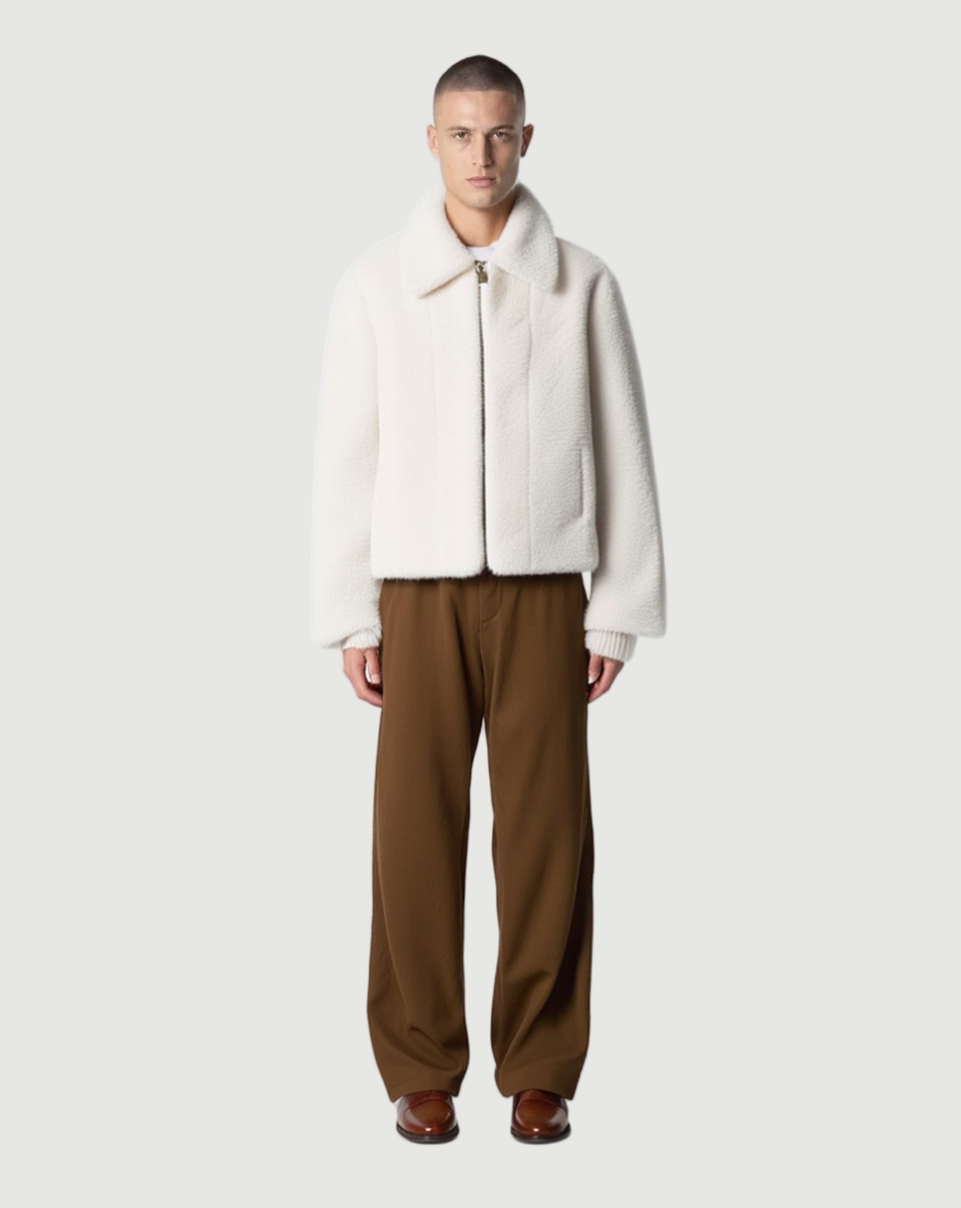 Orazio fur jacket offwhite