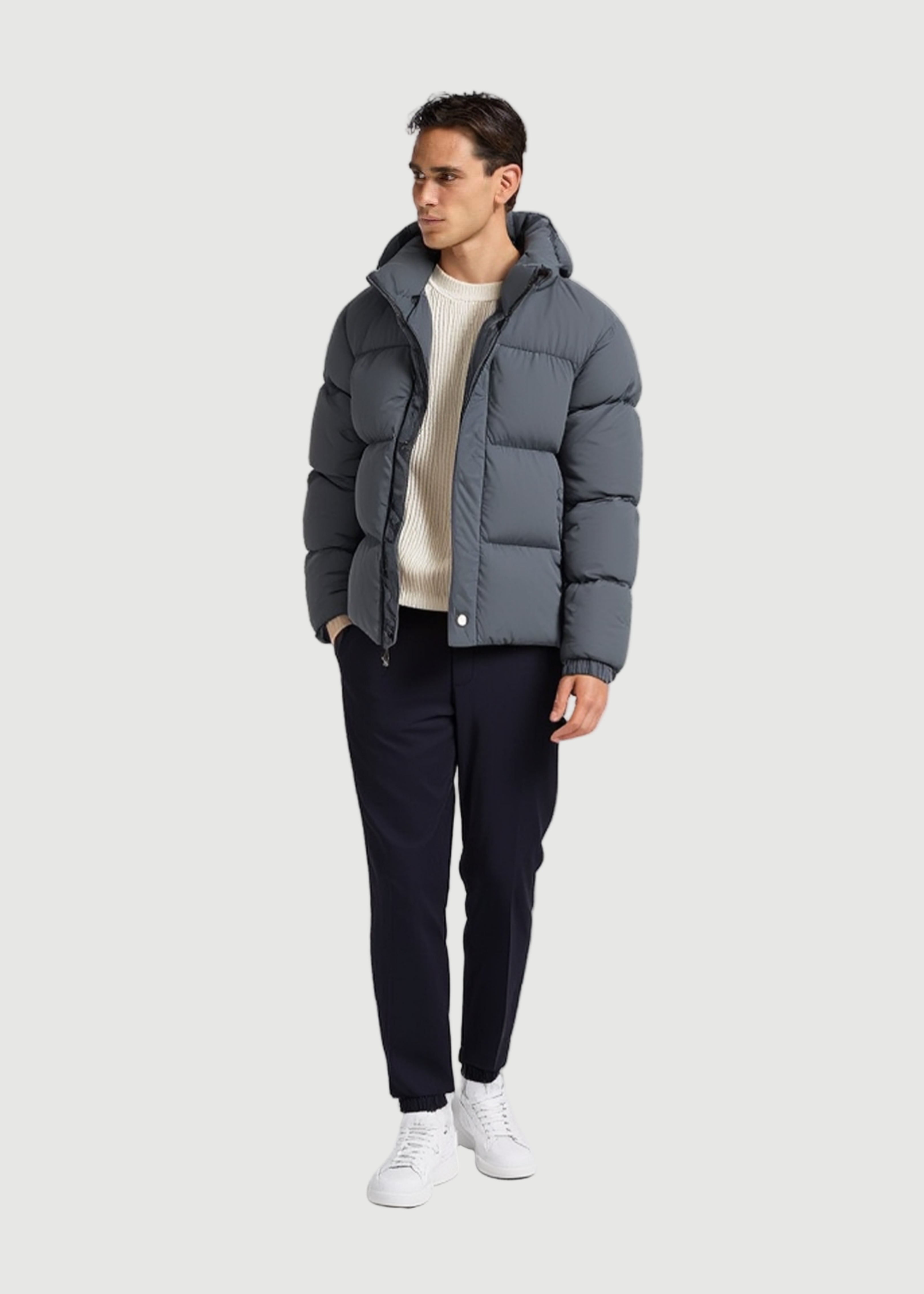 Dedoune grey bomber jacket