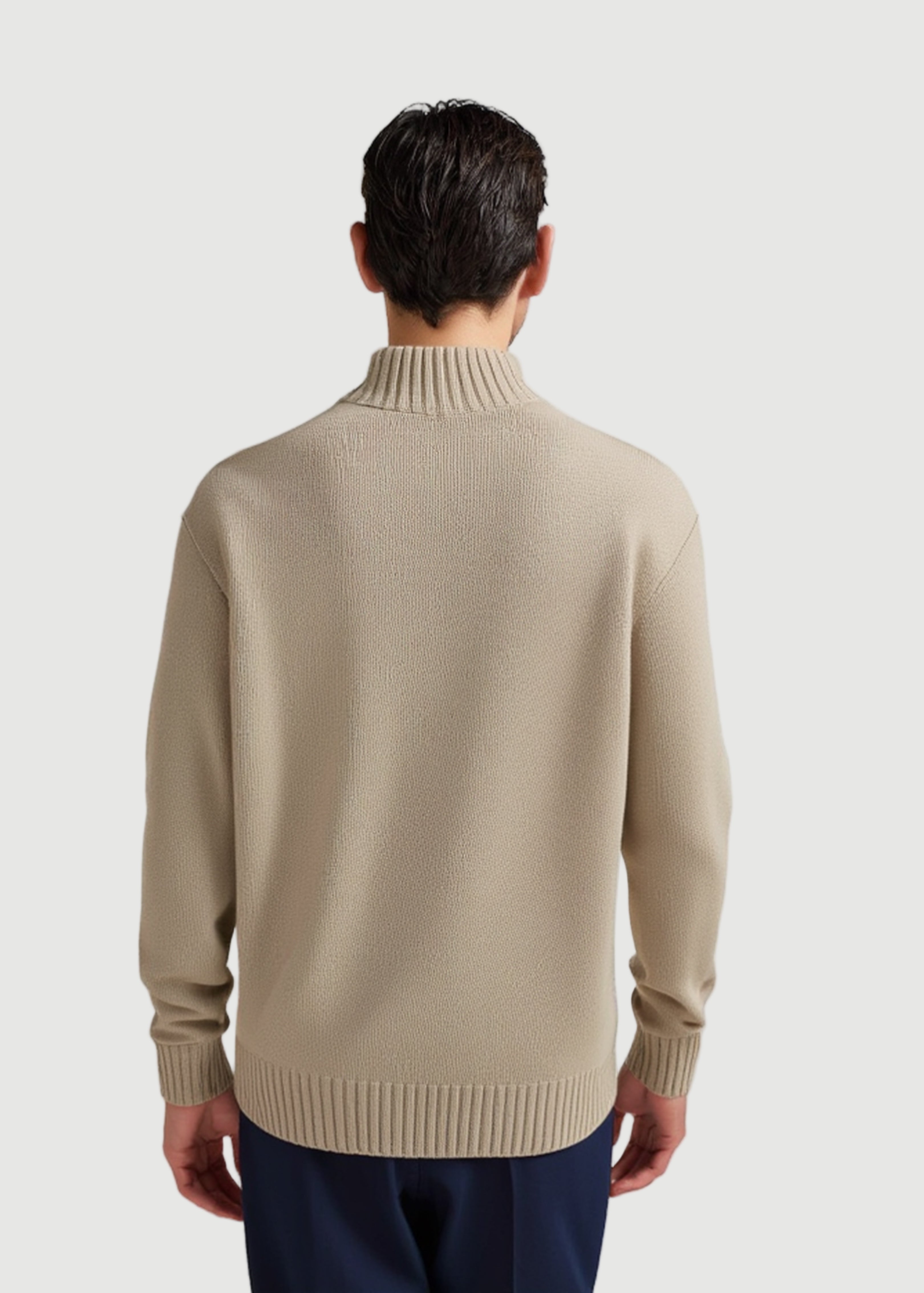 Iso turtle neck sweat beige