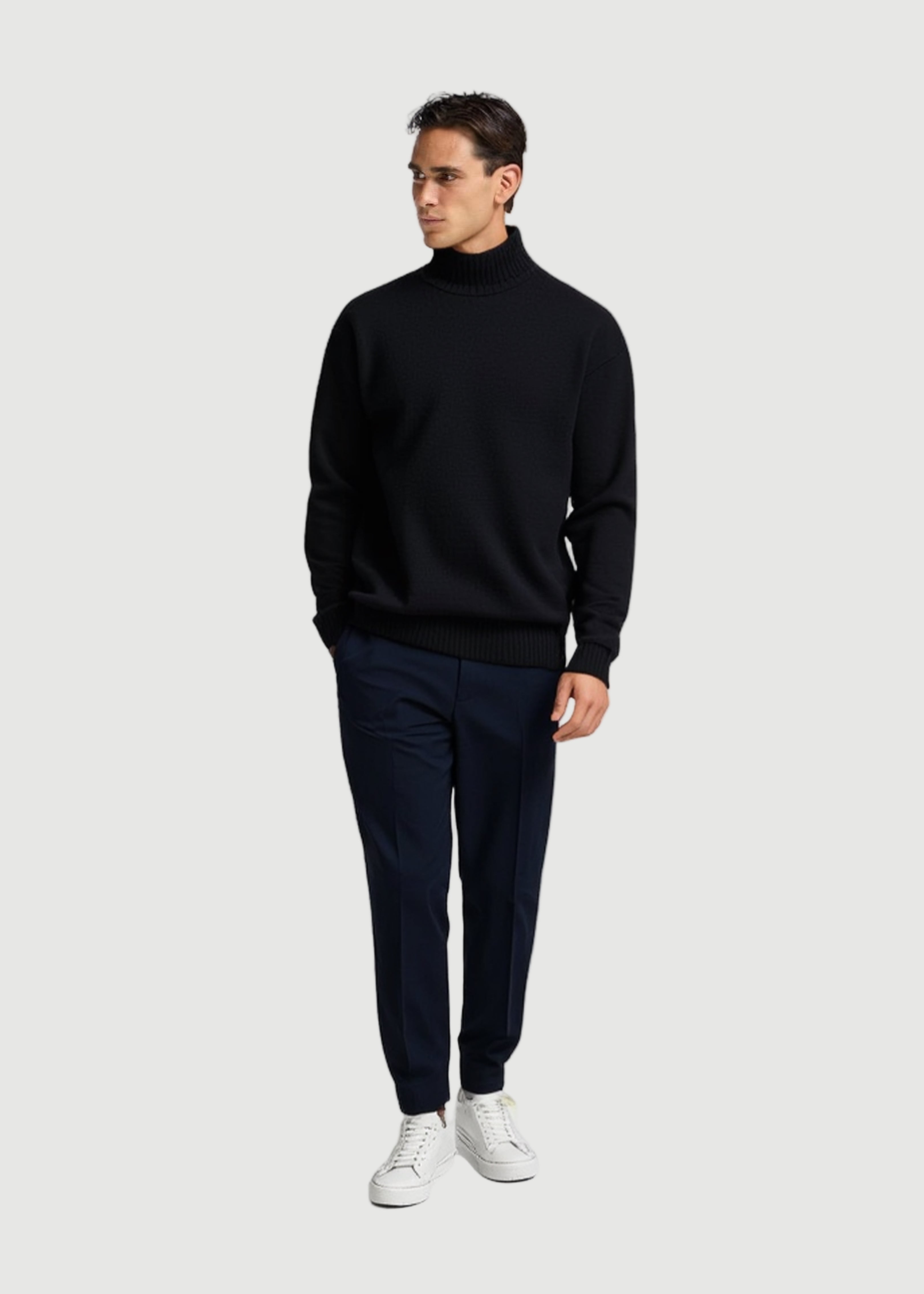 Iso turtle neck sweat black