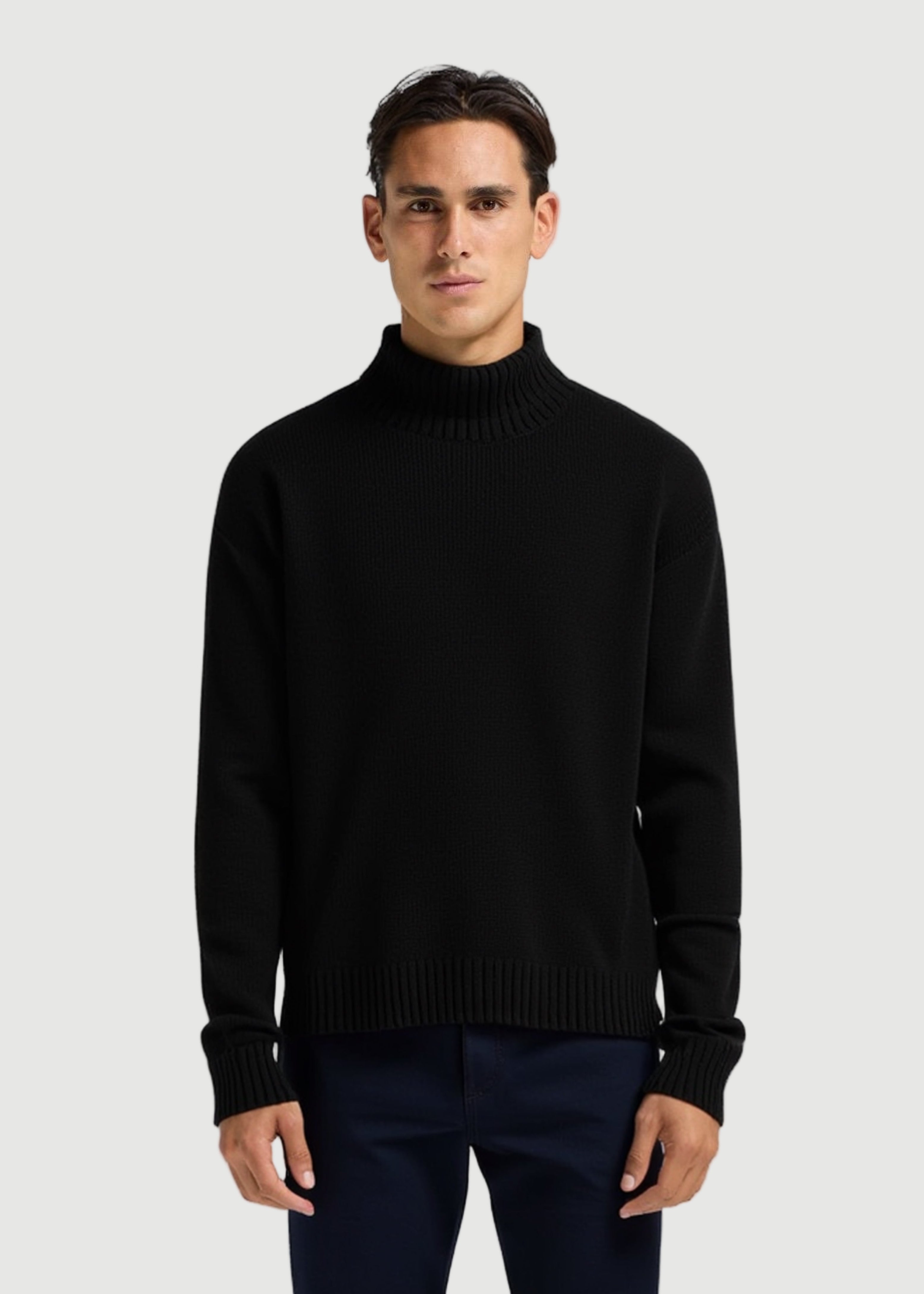 Iso turtle neck sweat black