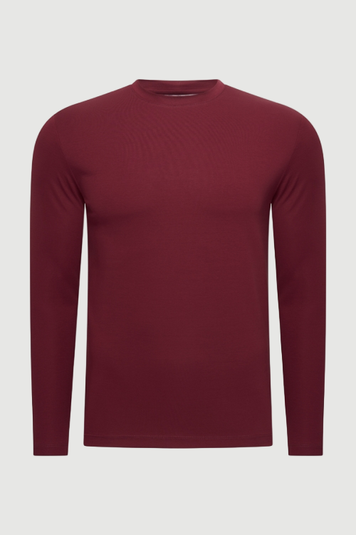Ermal long sleeve t-shirt burgundy