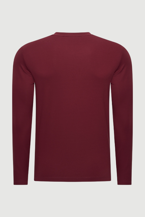 Ermal long sleeve t-shirt burgundy