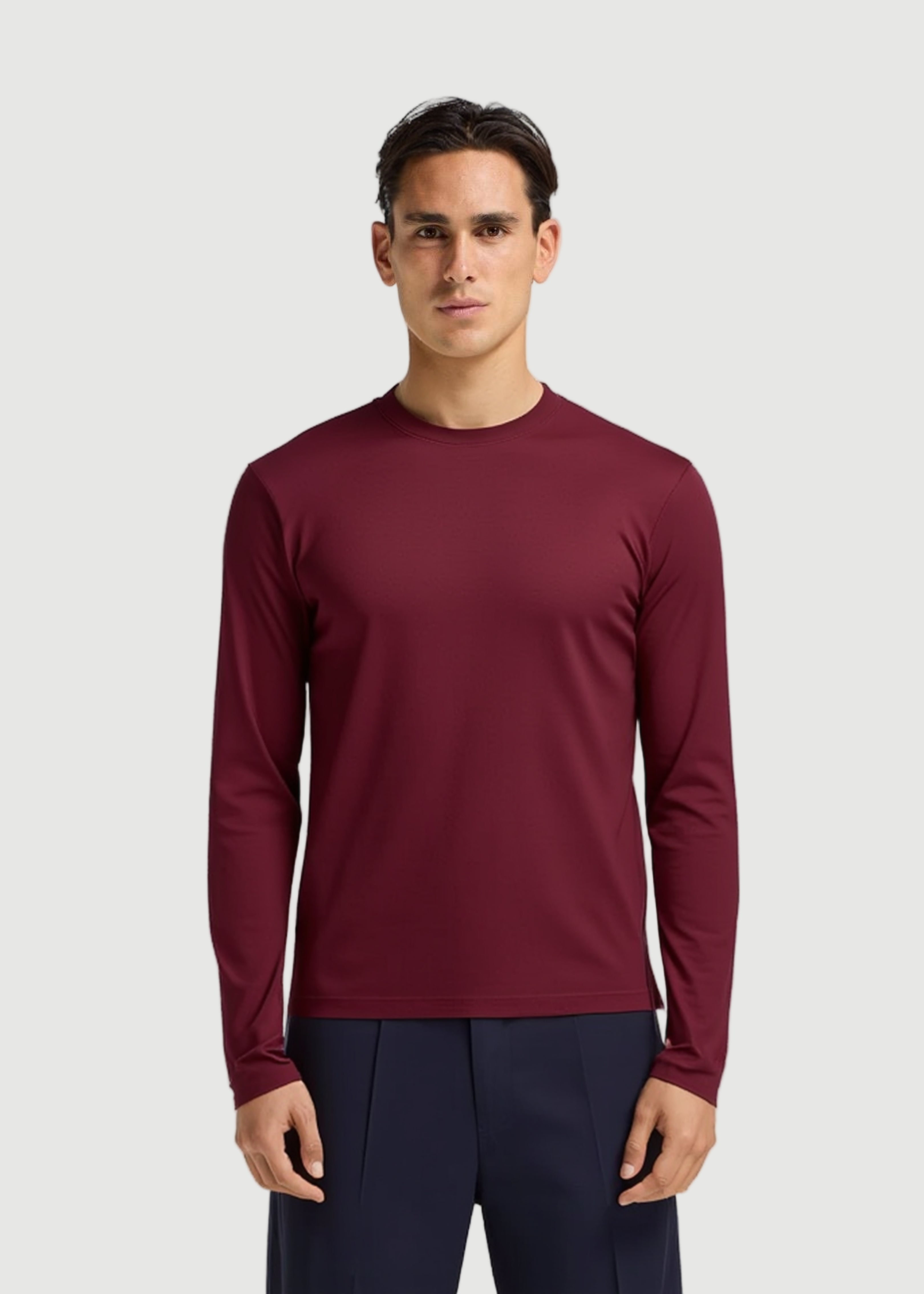 Ermal long sleeve t-shirt burgundy