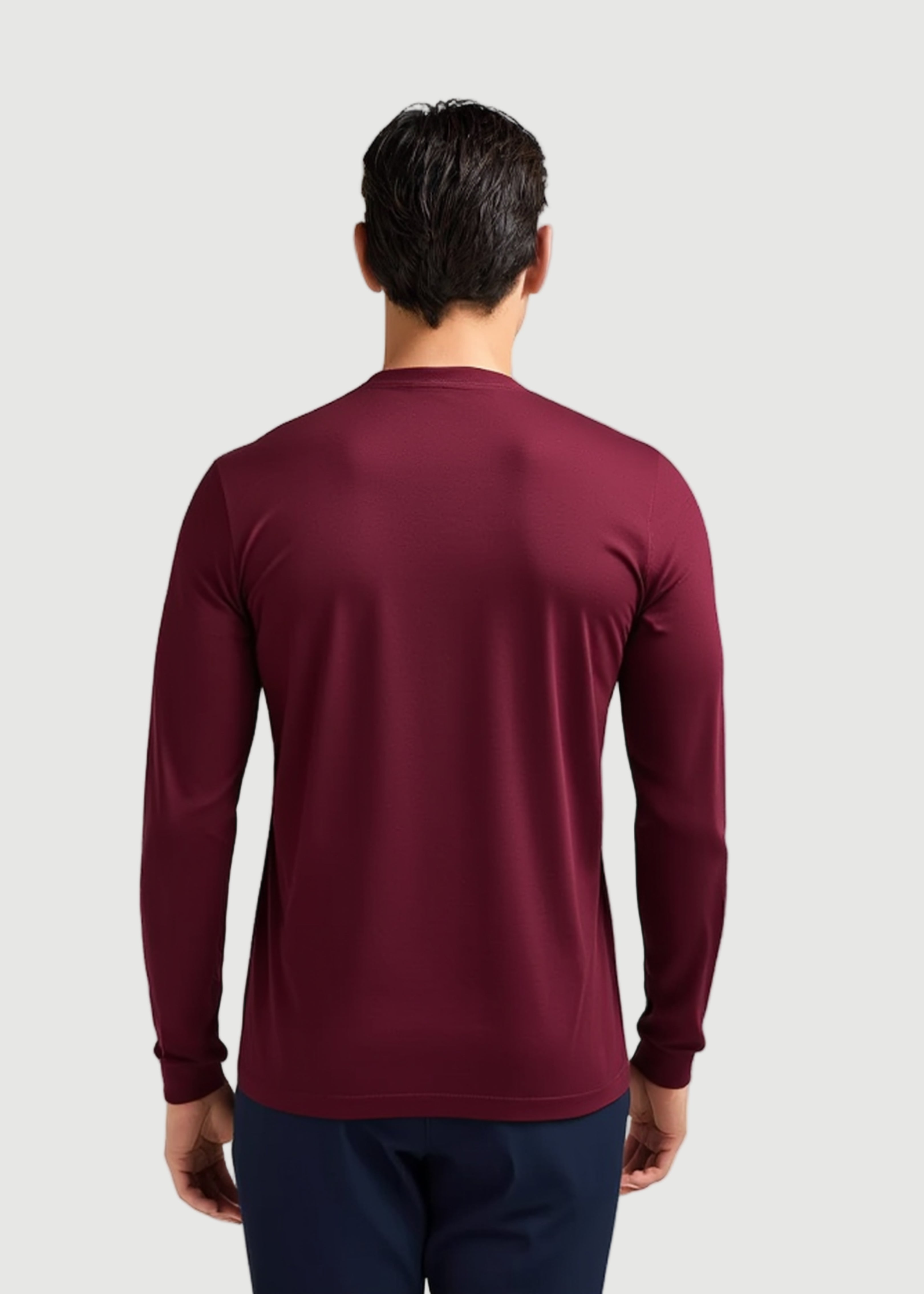 Ermal long sleeve t-shirt burgundy