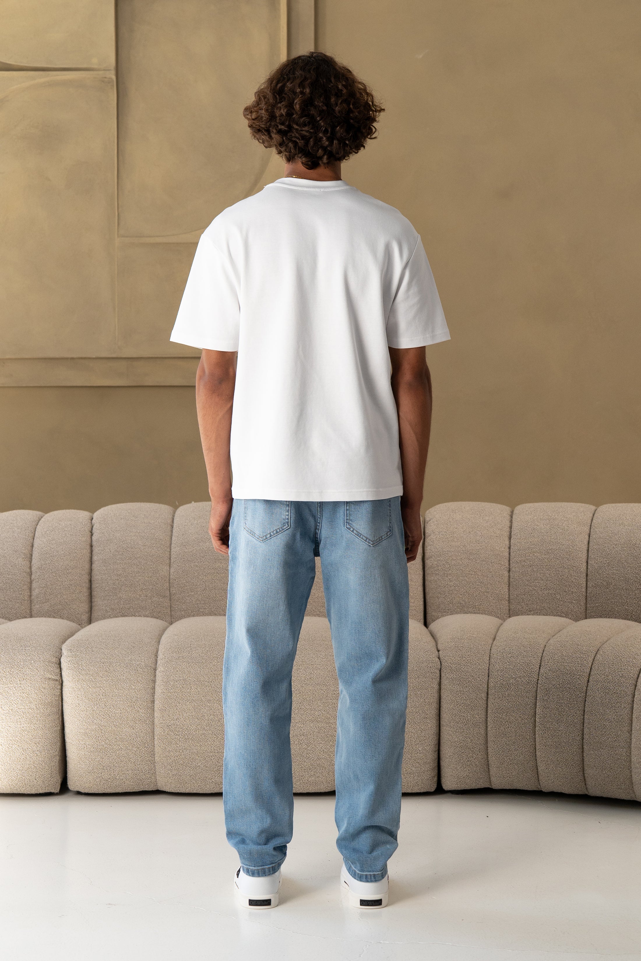 Gino slim cropped blue