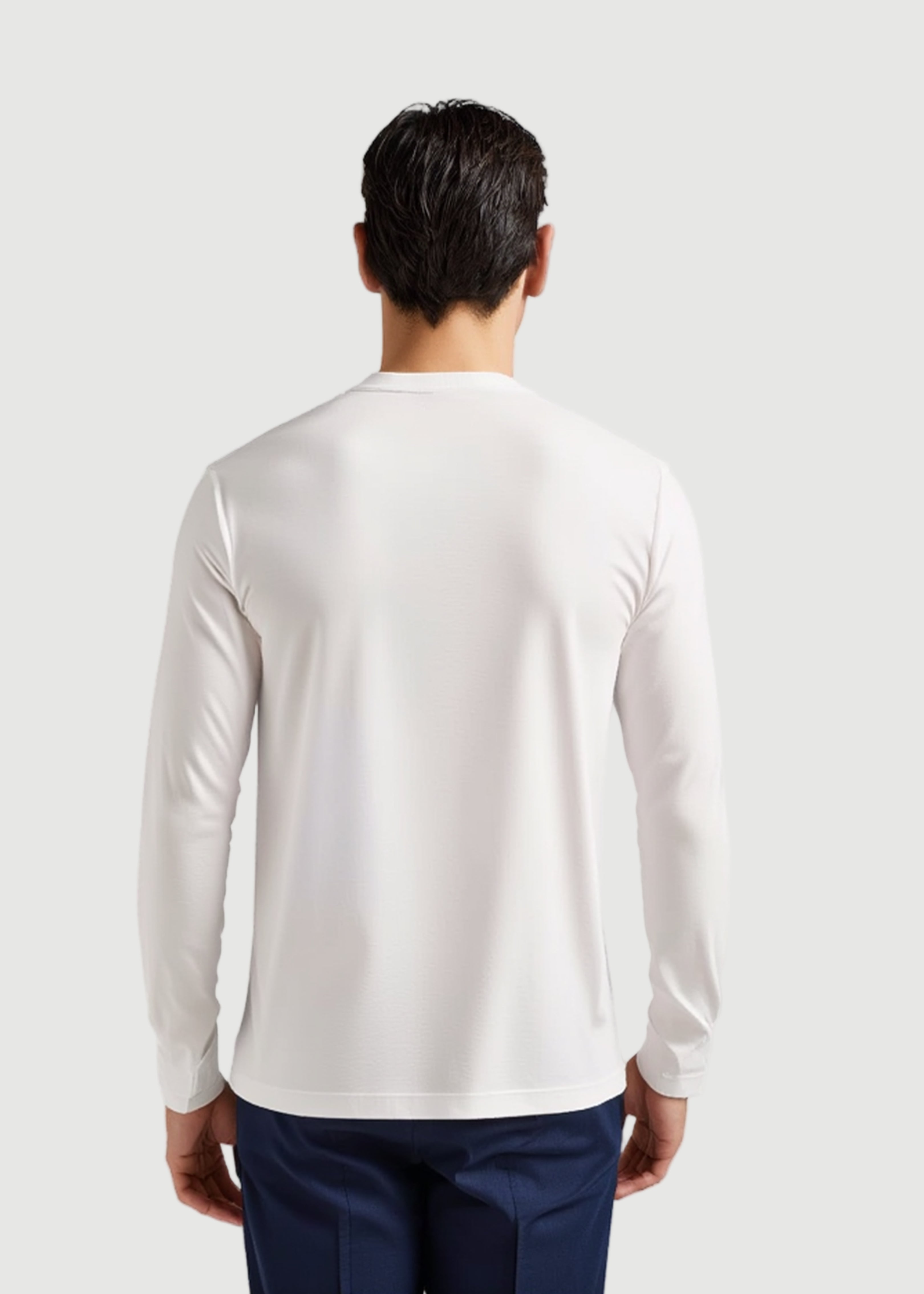 Ermal long sleeve t-shirt white