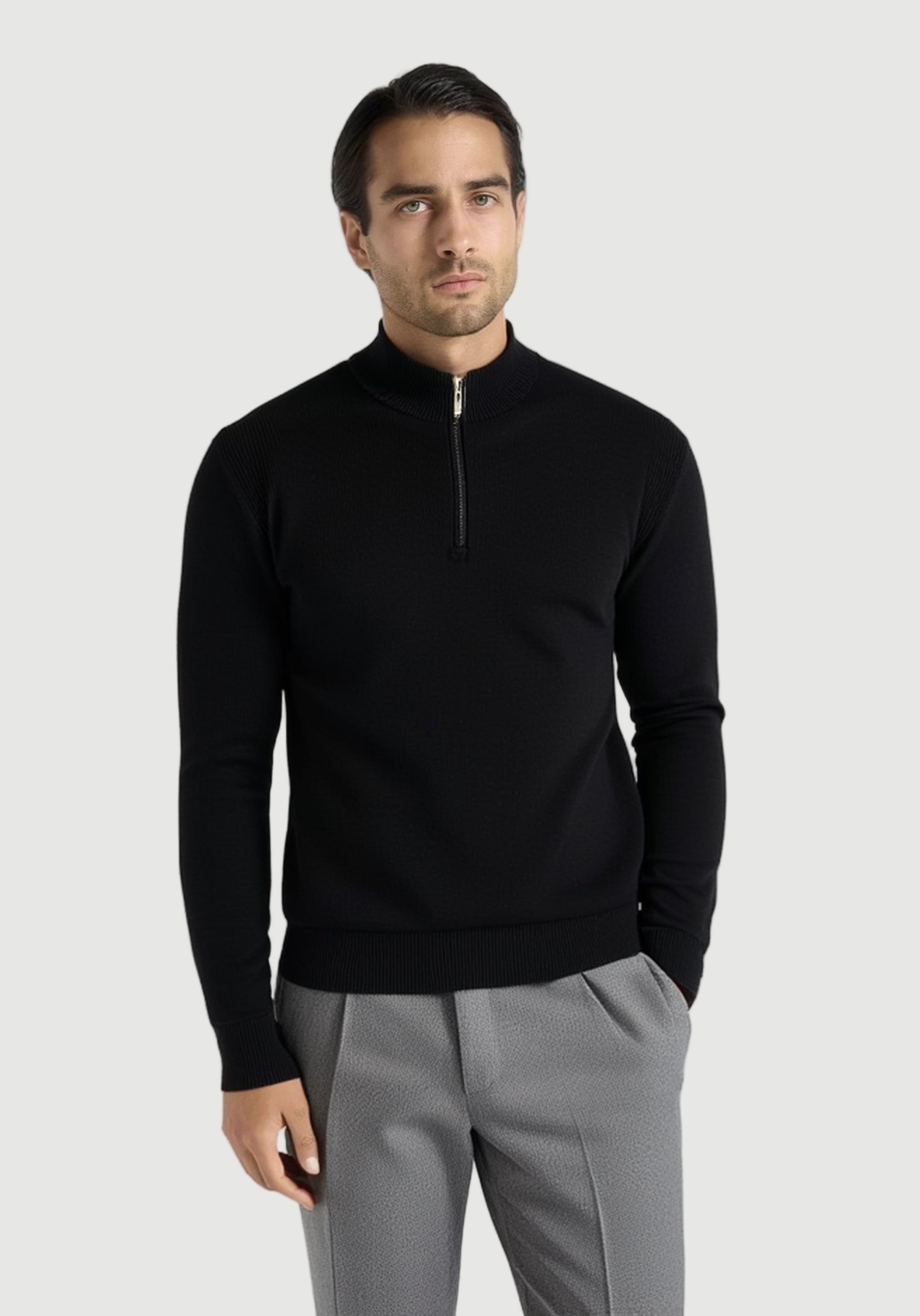The armando zipp pullover black
