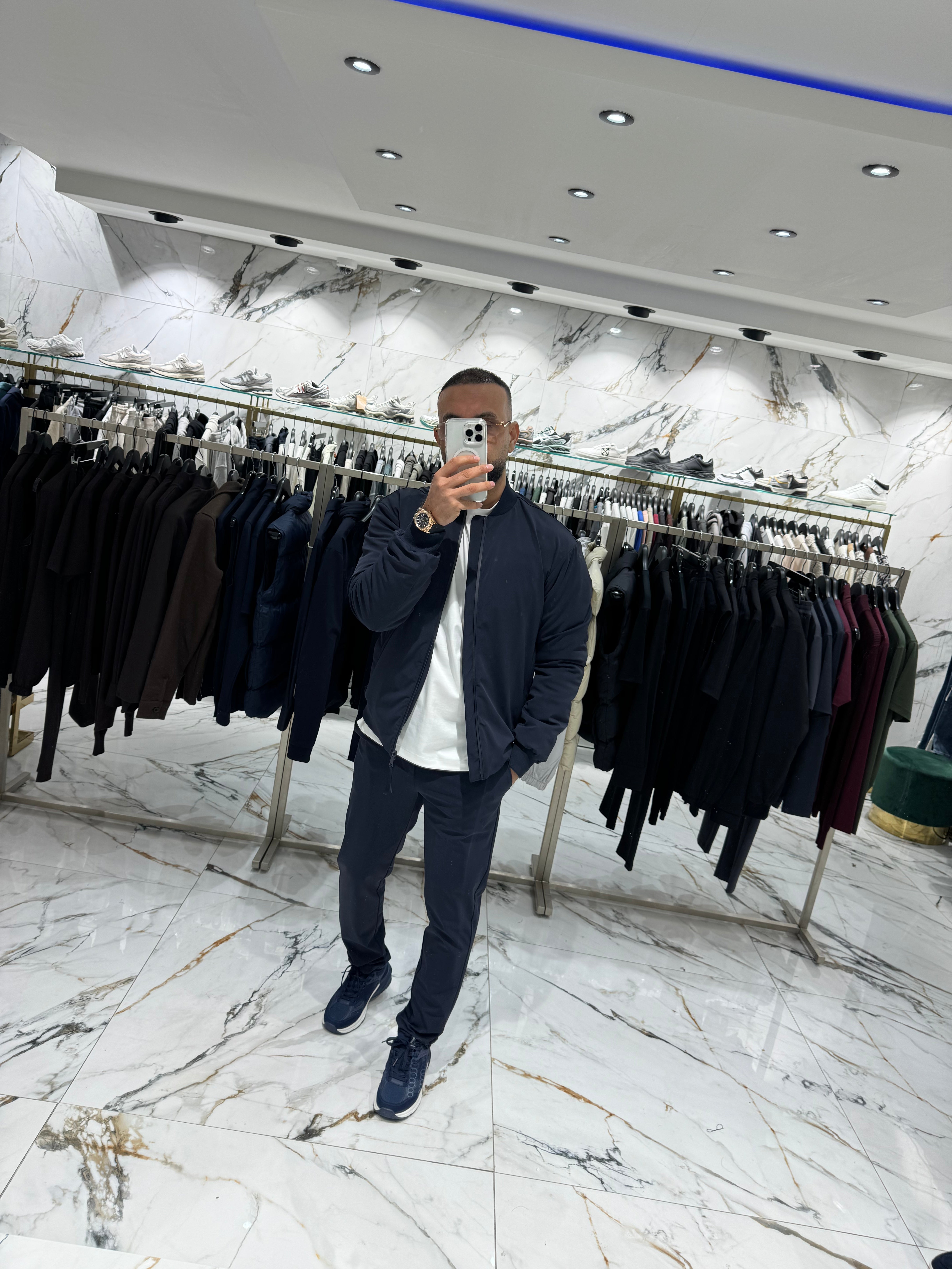 The lazio bomber jacket dark blue